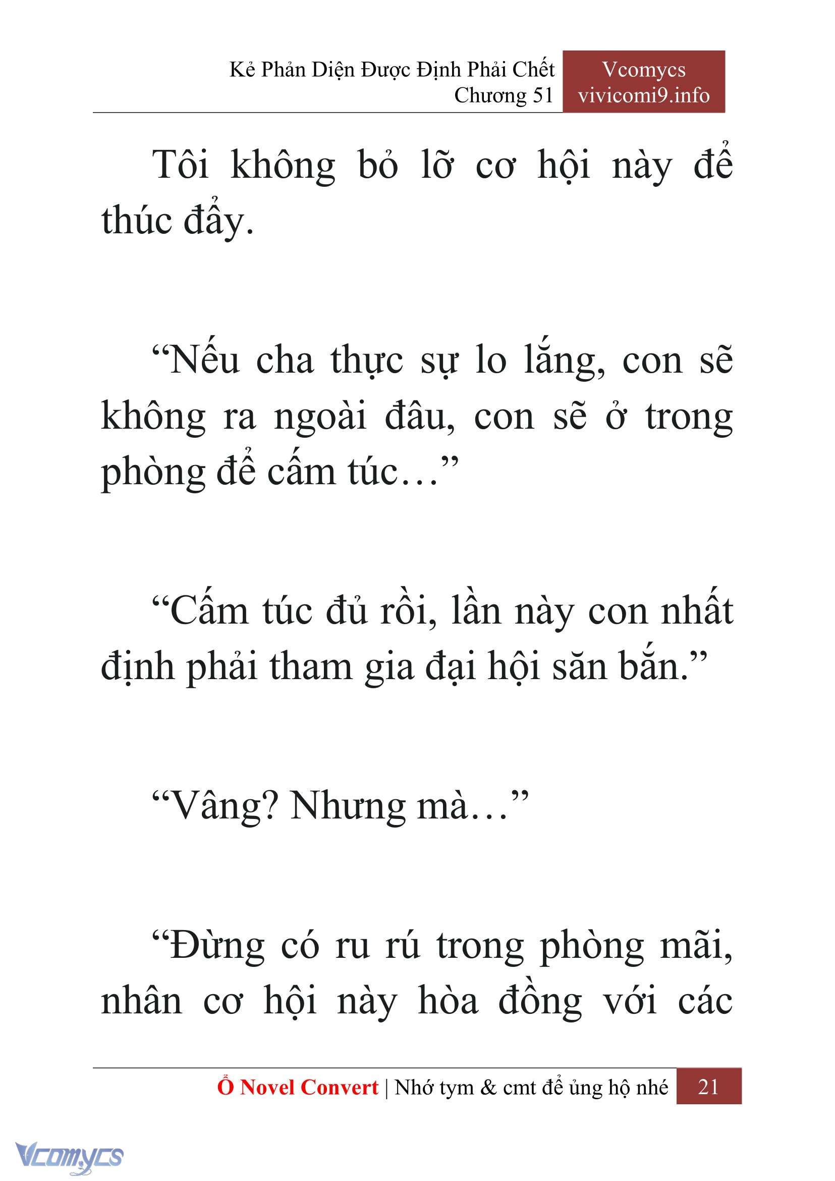 [Novel] Kẻ Phản Diện Được Định Phải Chết Chap 51 - Trang 2