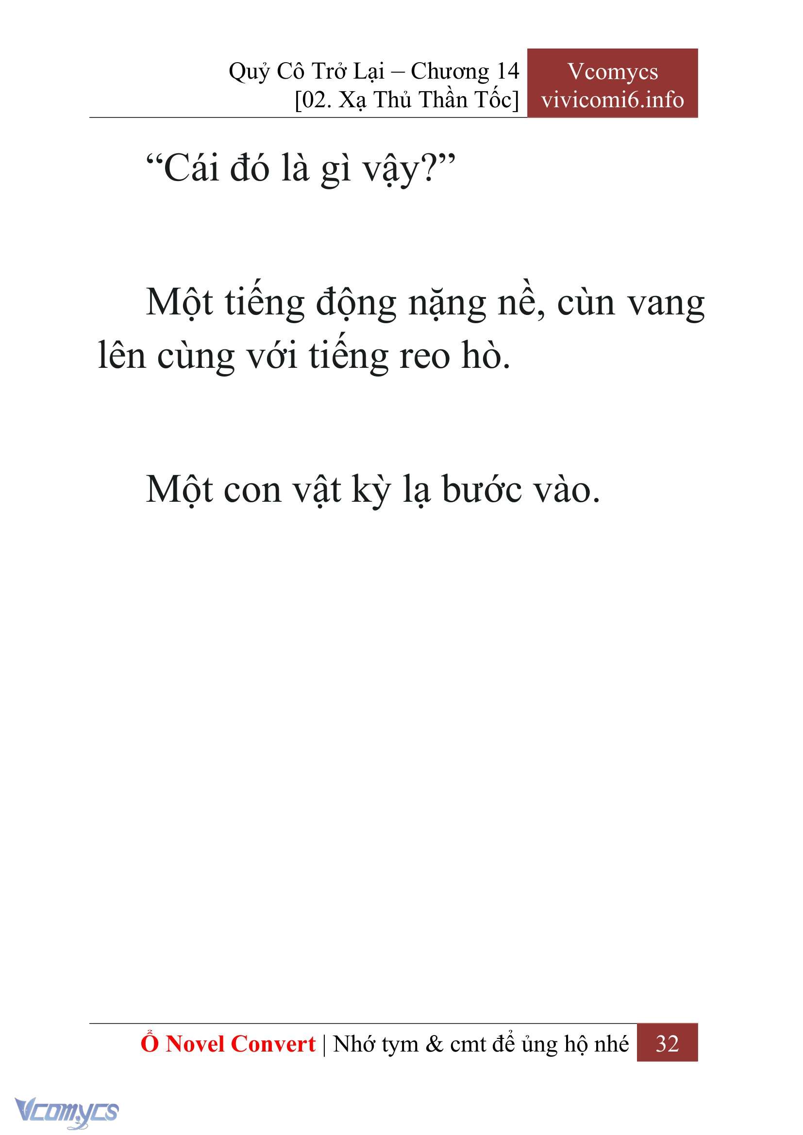 [Novel] Quý Cô Trở Lại Chap 14 - Trang 2