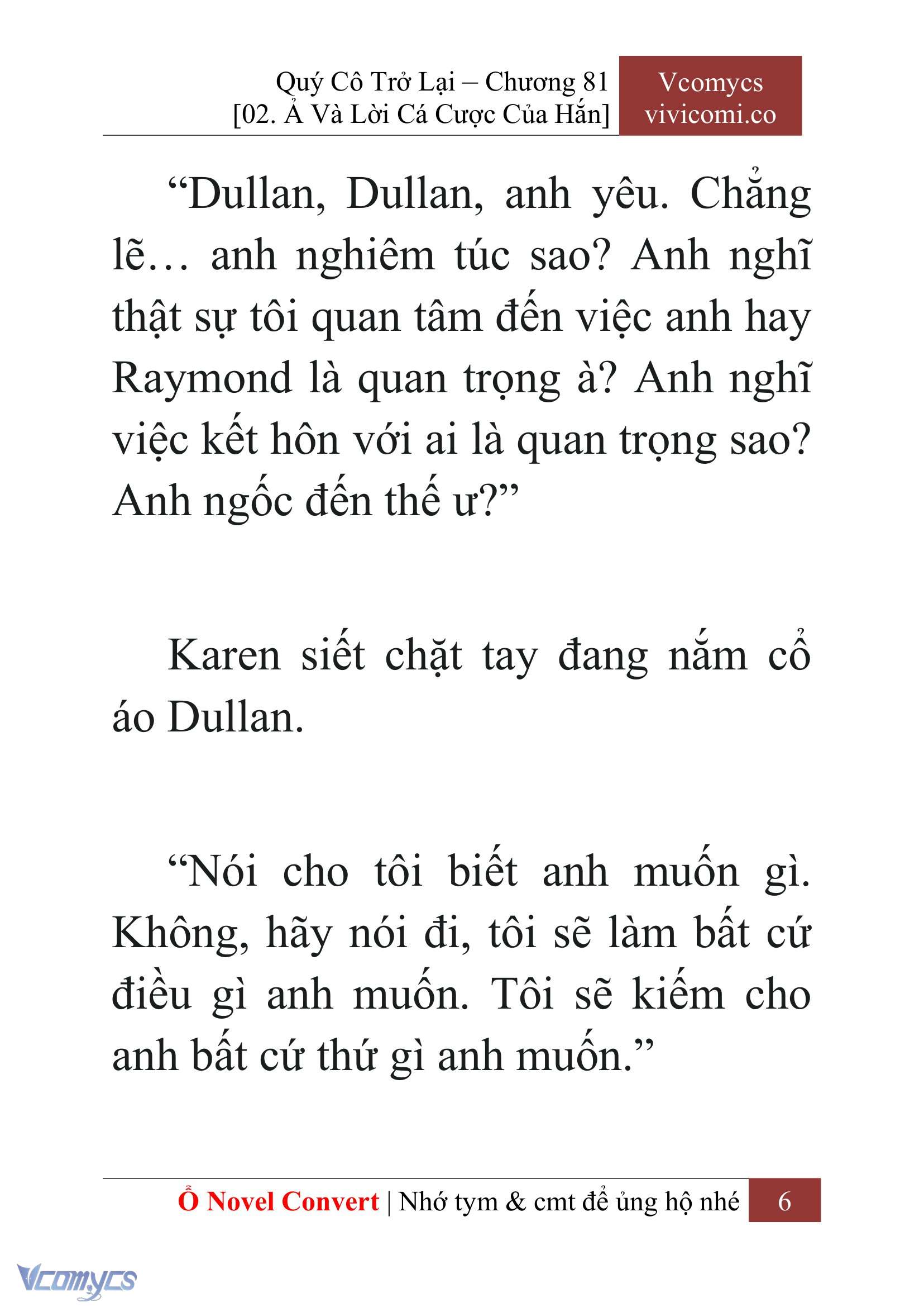[Novel] Quý Cô Trở Lại Chap 81 - Trang 2