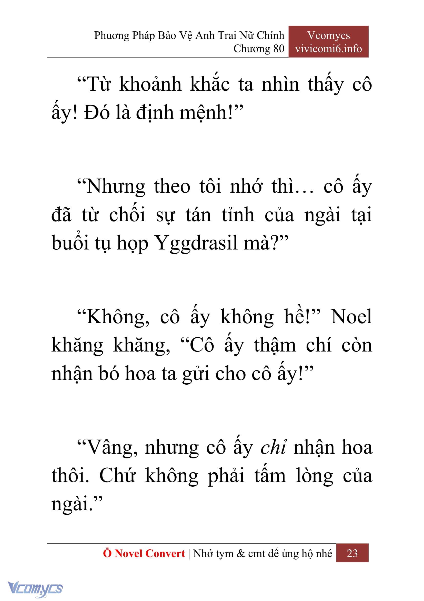 [Novel] Phương Pháp Bảo Vệ Anh Trai Nữ Chính Chap 80 - Trang 2
