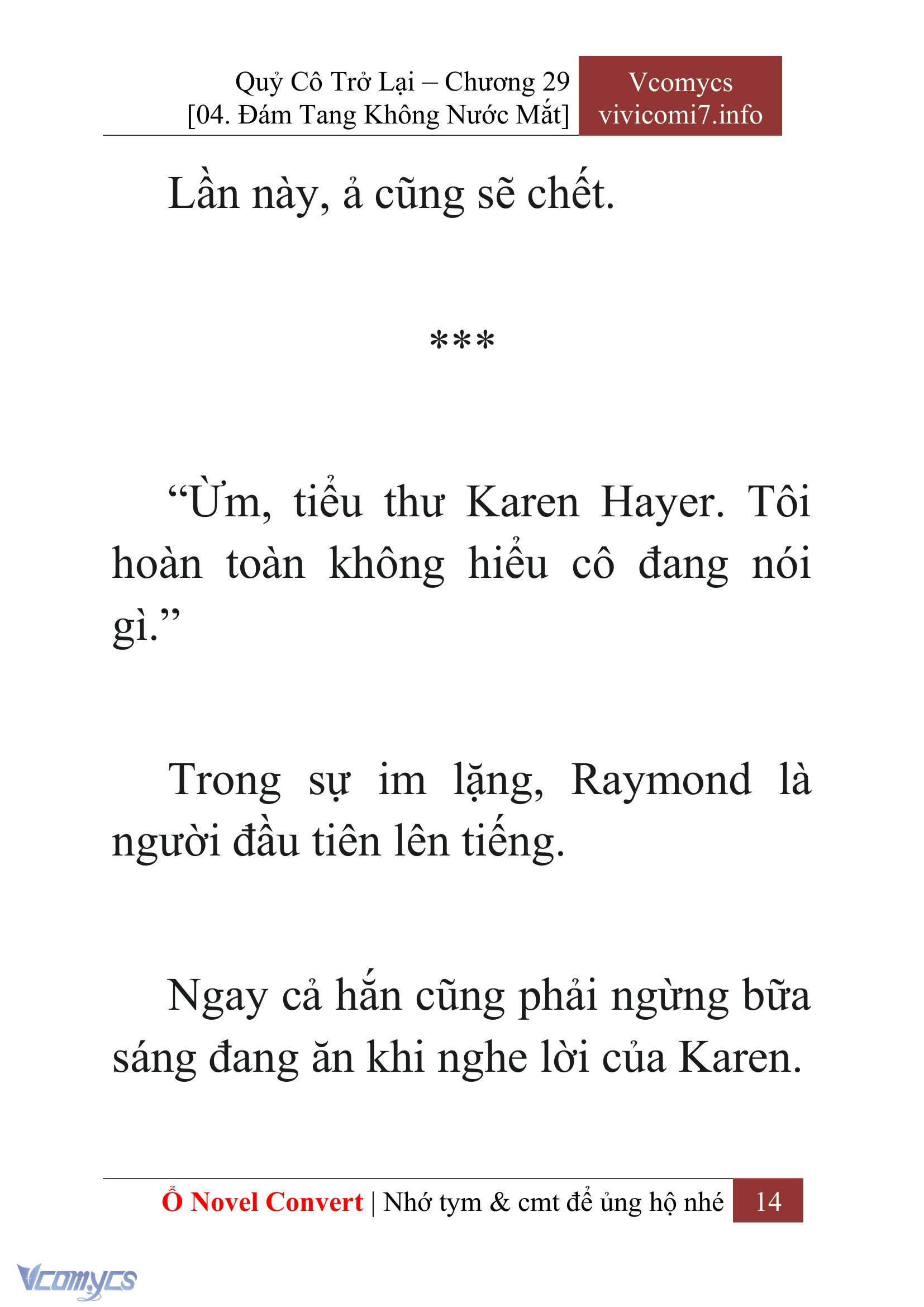 [Novel] Quý Cô Trở Lại Chap 29 - Trang 2