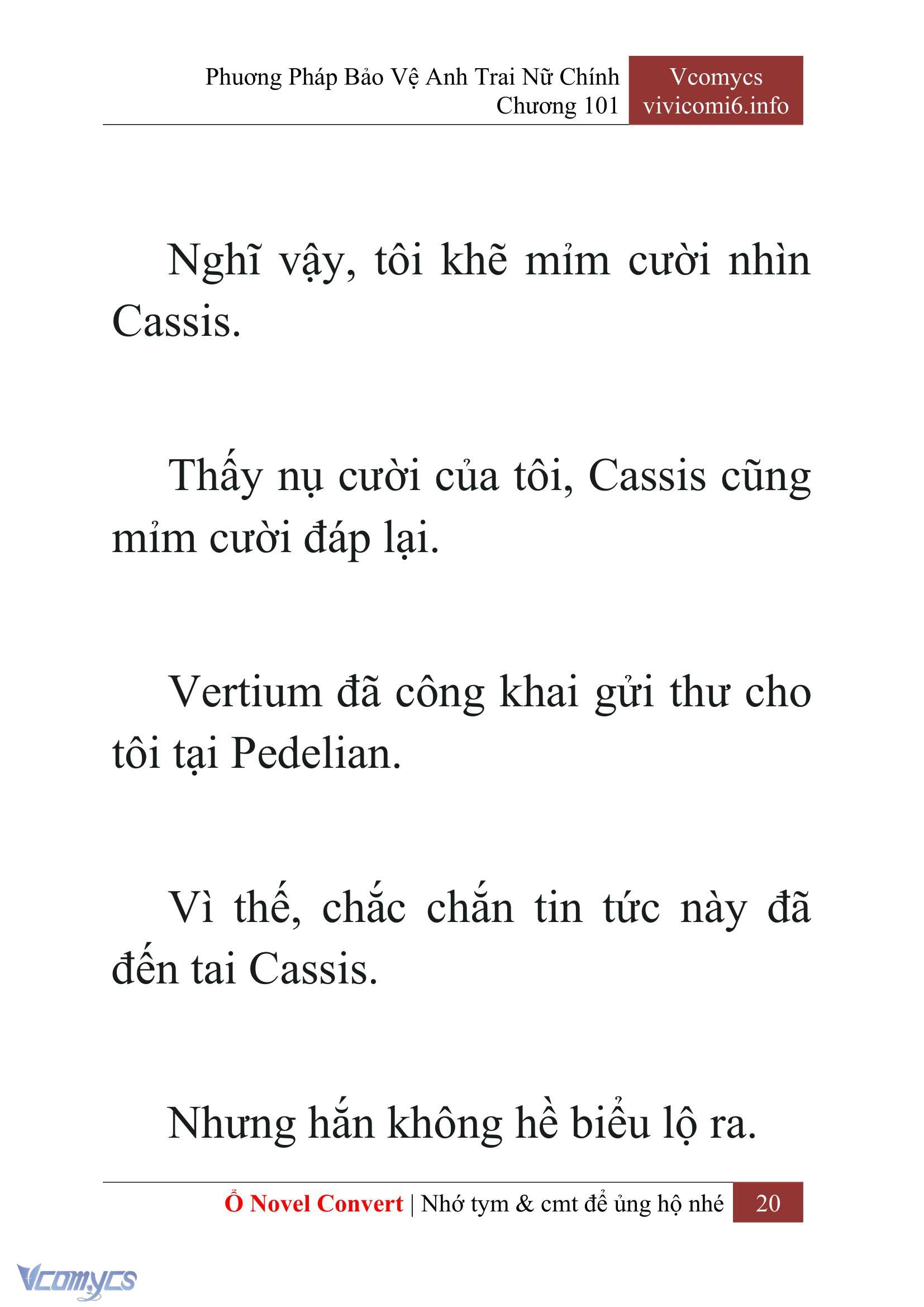 [Novel] Phương Pháp Bảo Vệ Anh Trai Nữ Chính Chap 101 - Trang 2