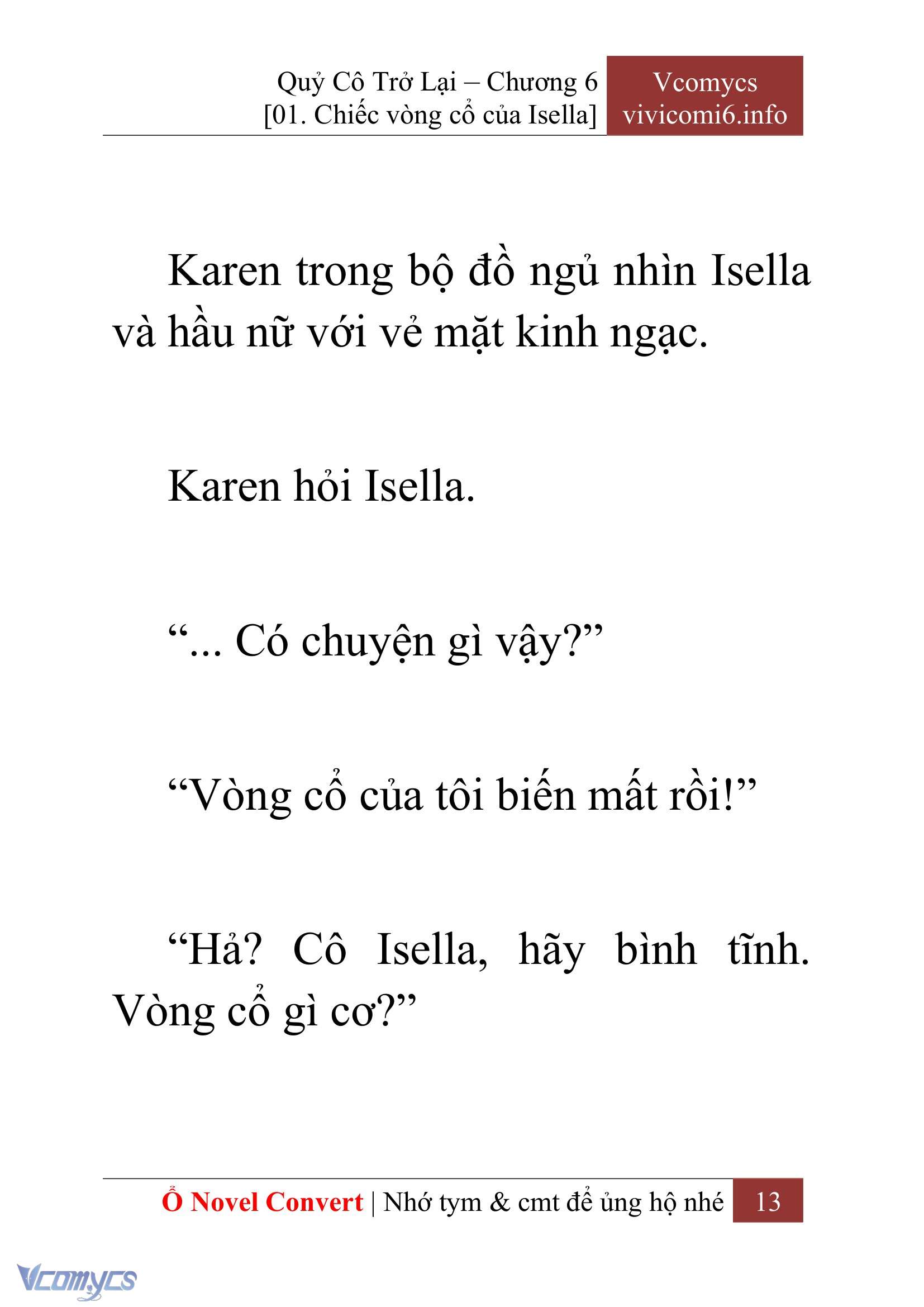 [Novel] Quý Cô Trở Lại Chap 6 - Trang 2