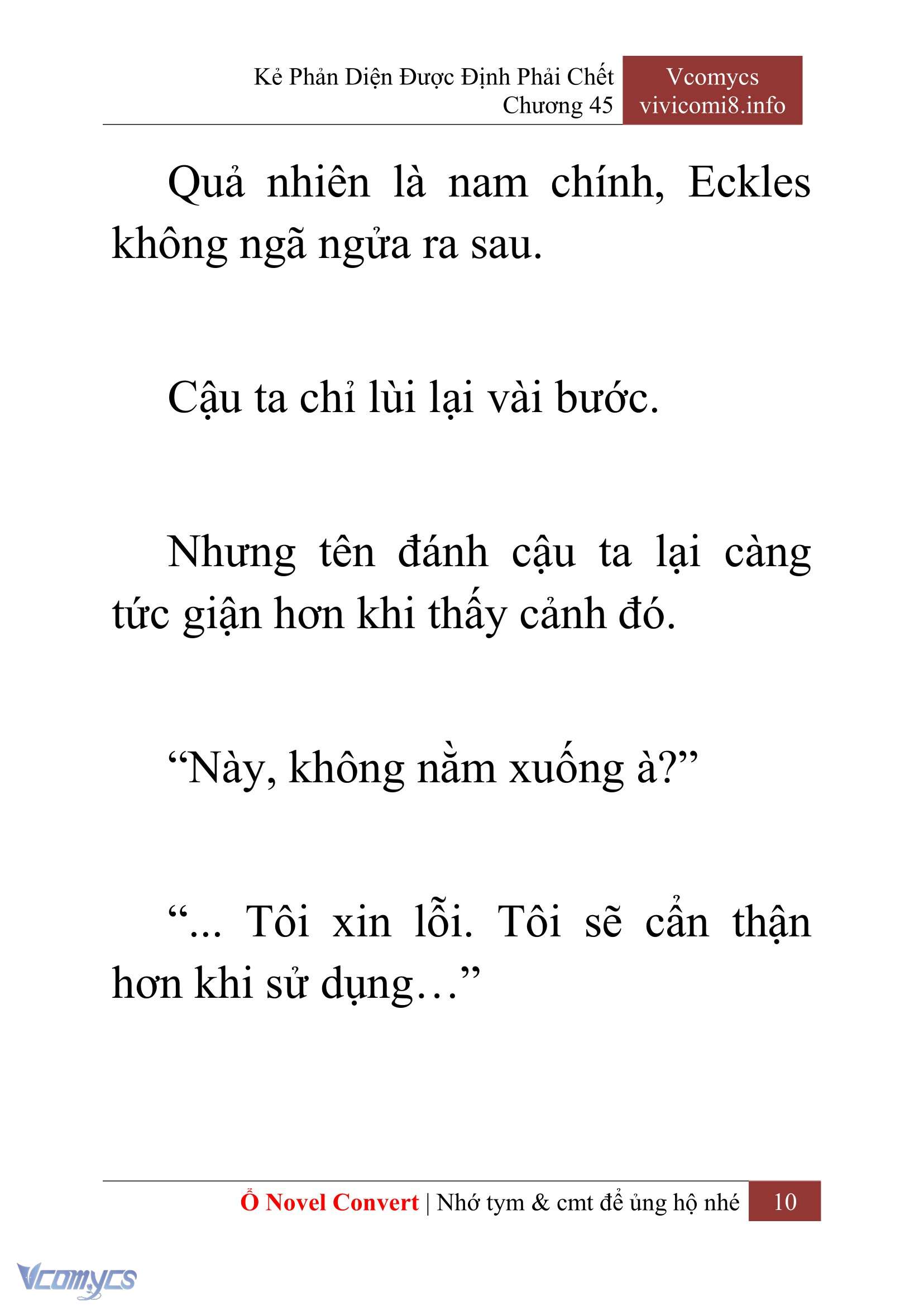 [Novel] Kẻ Phản Diện Được Định Phải Chết Chap 45 - Trang 2