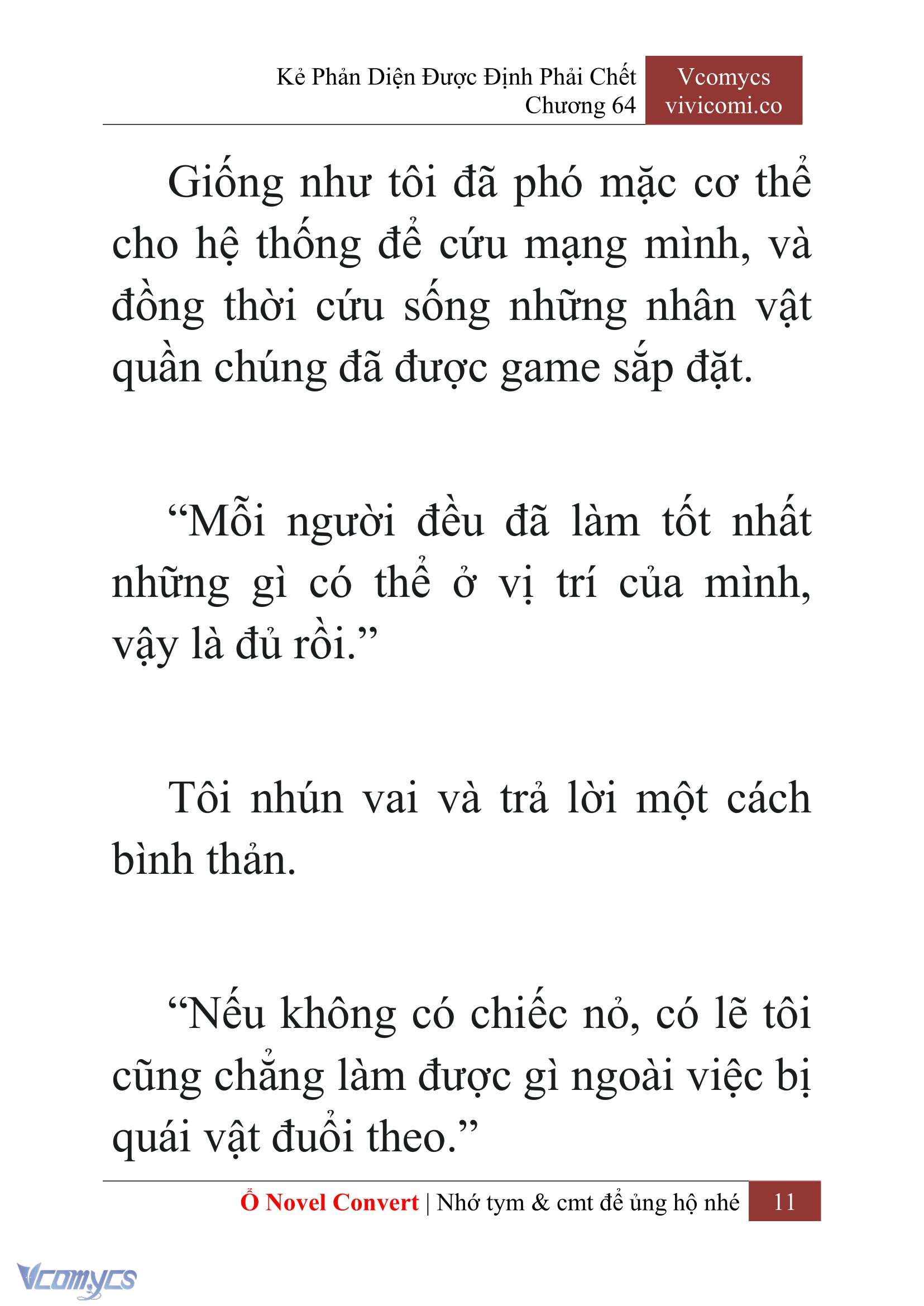 [Novel] Kẻ Phản Diện Được Định Phải Chết Chap 64 - Next 