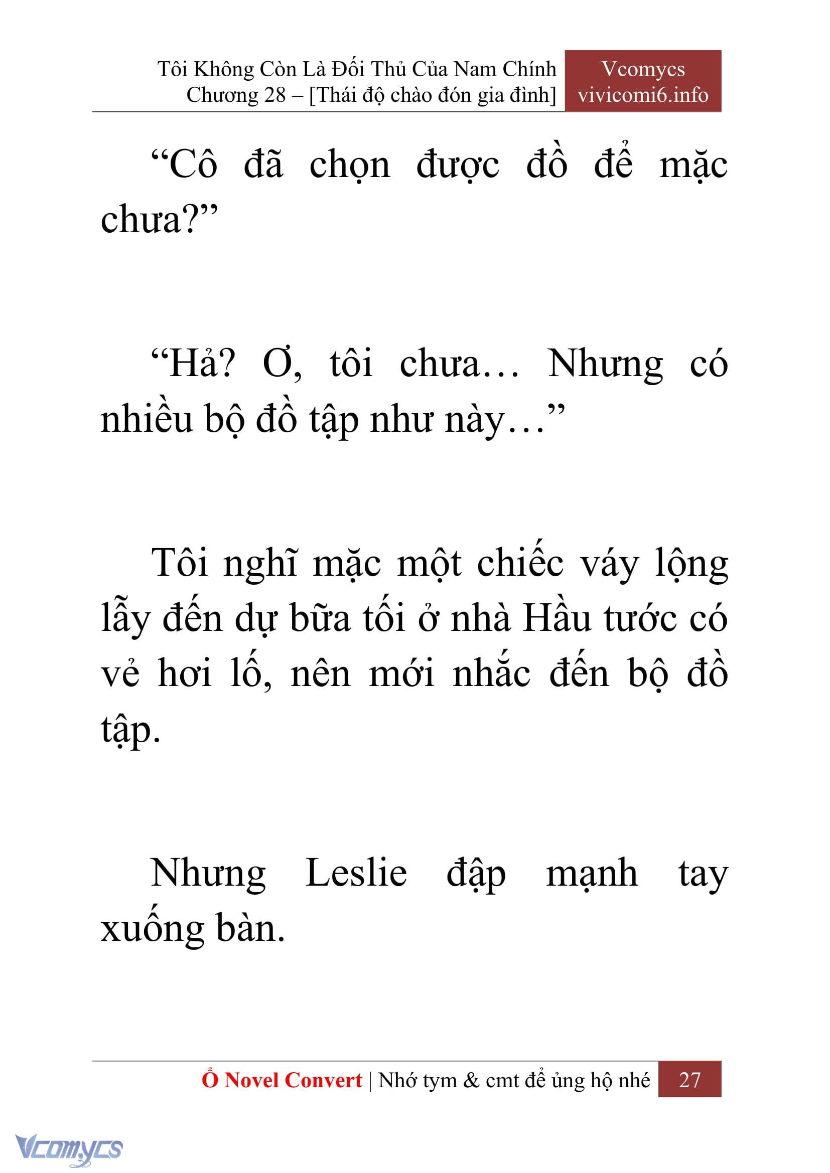 [Novel] Tôi Không Còn Là Đối Thủ Của Nam Chính Chap 28 - Trang 2