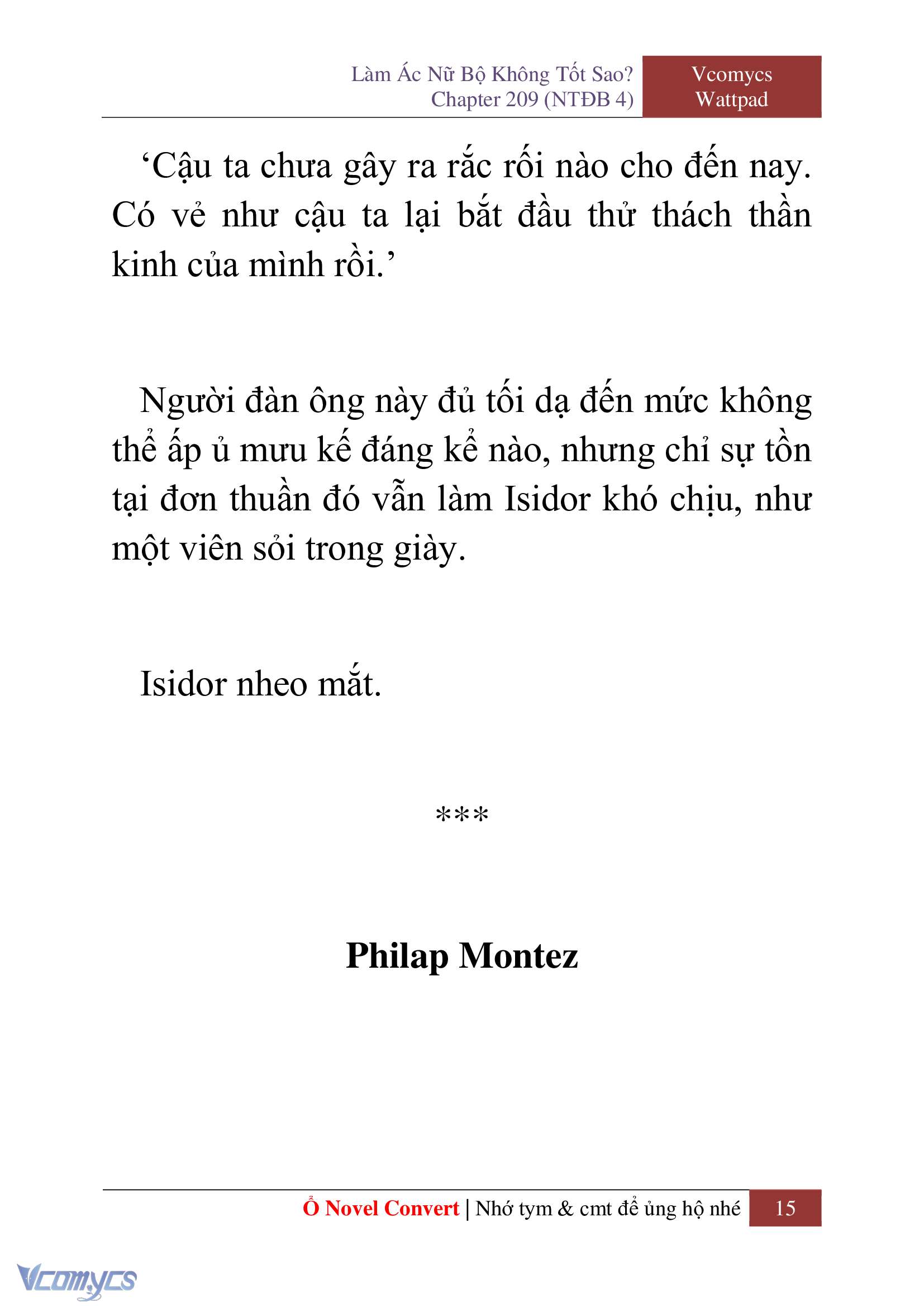 [Novel] Làm Ác Nữ Bộ Không Tốt Sao? Chap 209 - Trang 2