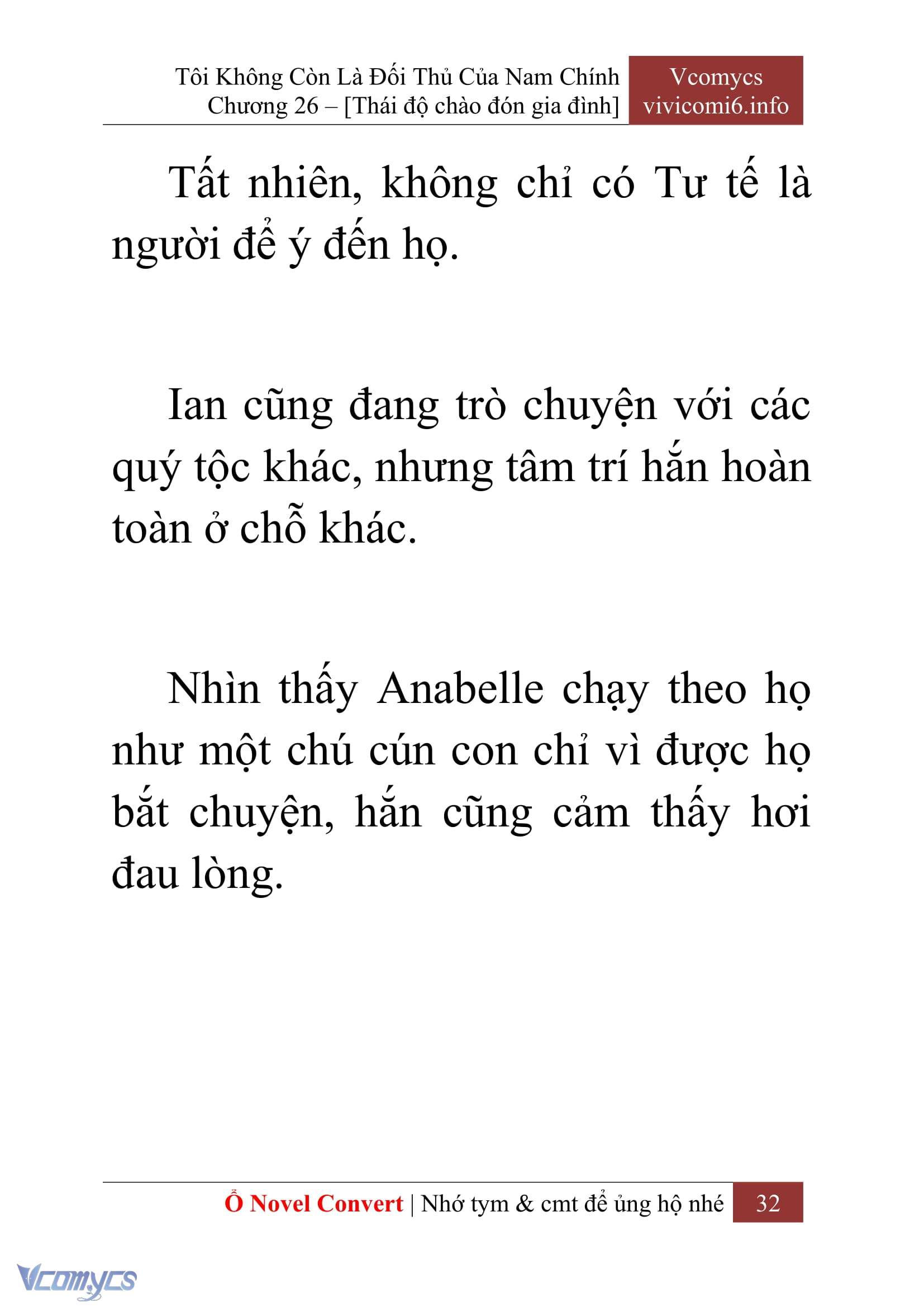 [Novel] Tôi Không Còn Là Đối Thủ Của Nam Chính Chap 26 - Trang 2