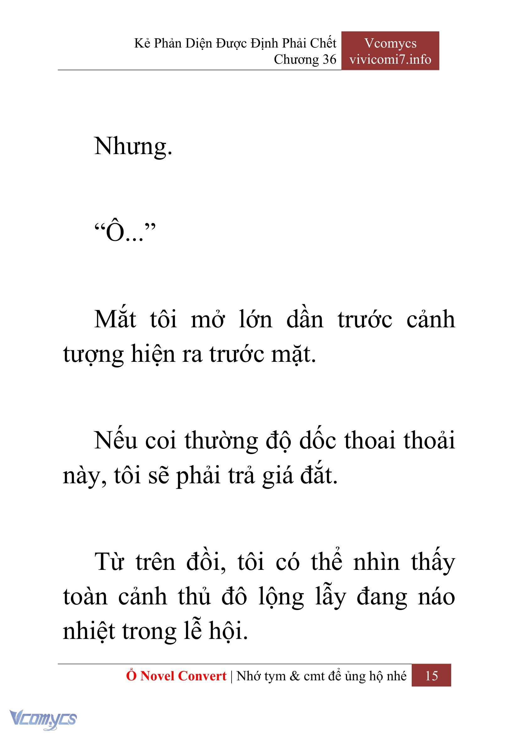 [Novel] Kẻ Phản Diện Được Định Phải Chết Chap 36 - Trang 2
