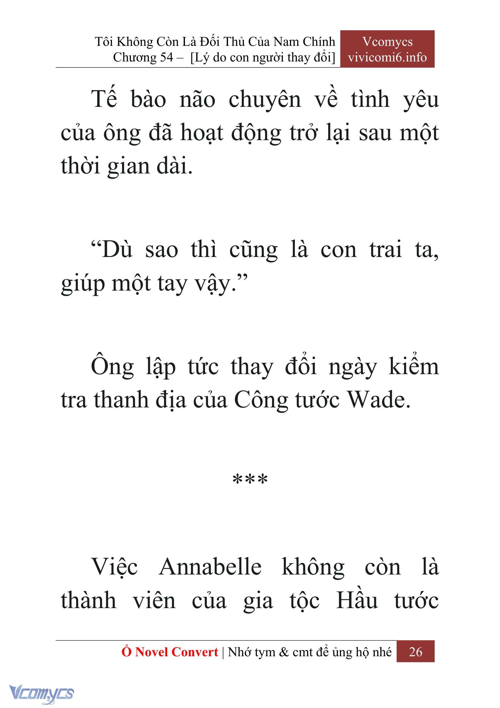 [Novel] Tôi Không Còn Là Đối Thủ Của Nam Chính Chap 54 - Trang 2