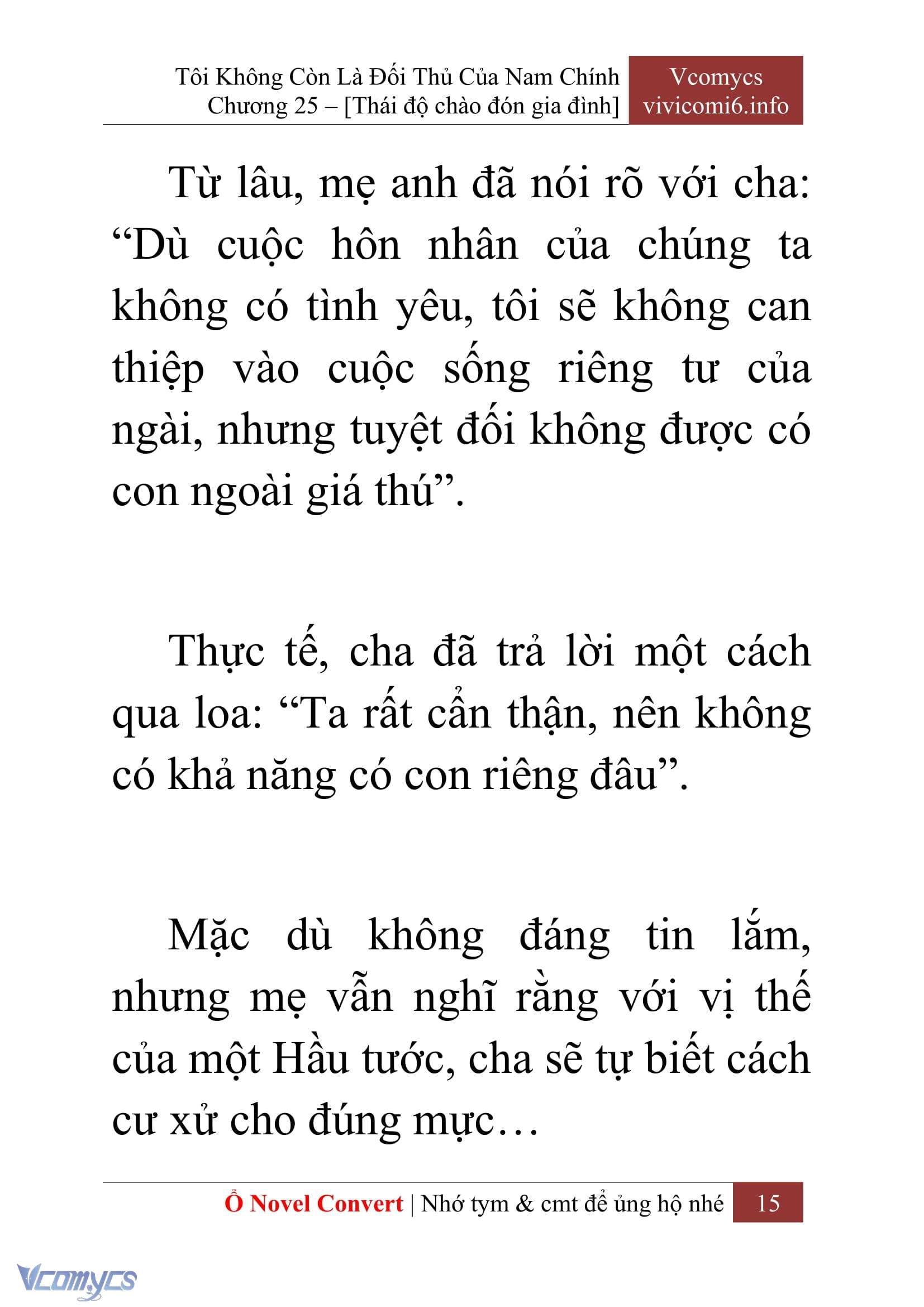[Novel] Tôi Không Còn Là Đối Thủ Của Nam Chính Chap 25 - Trang 2
