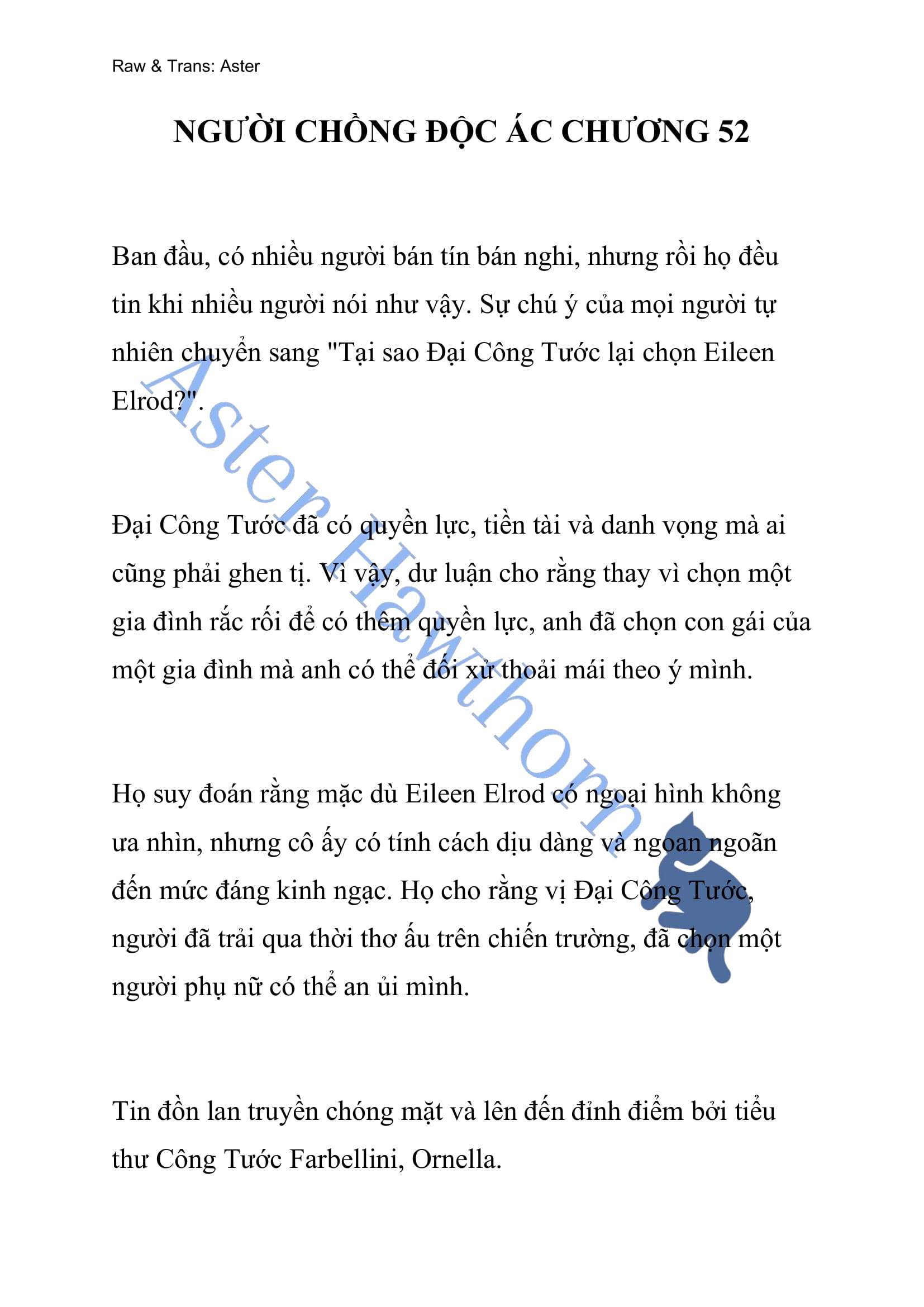 [NOVEL] Người Chồng Độc Ác Chap 52 - Trang 2
