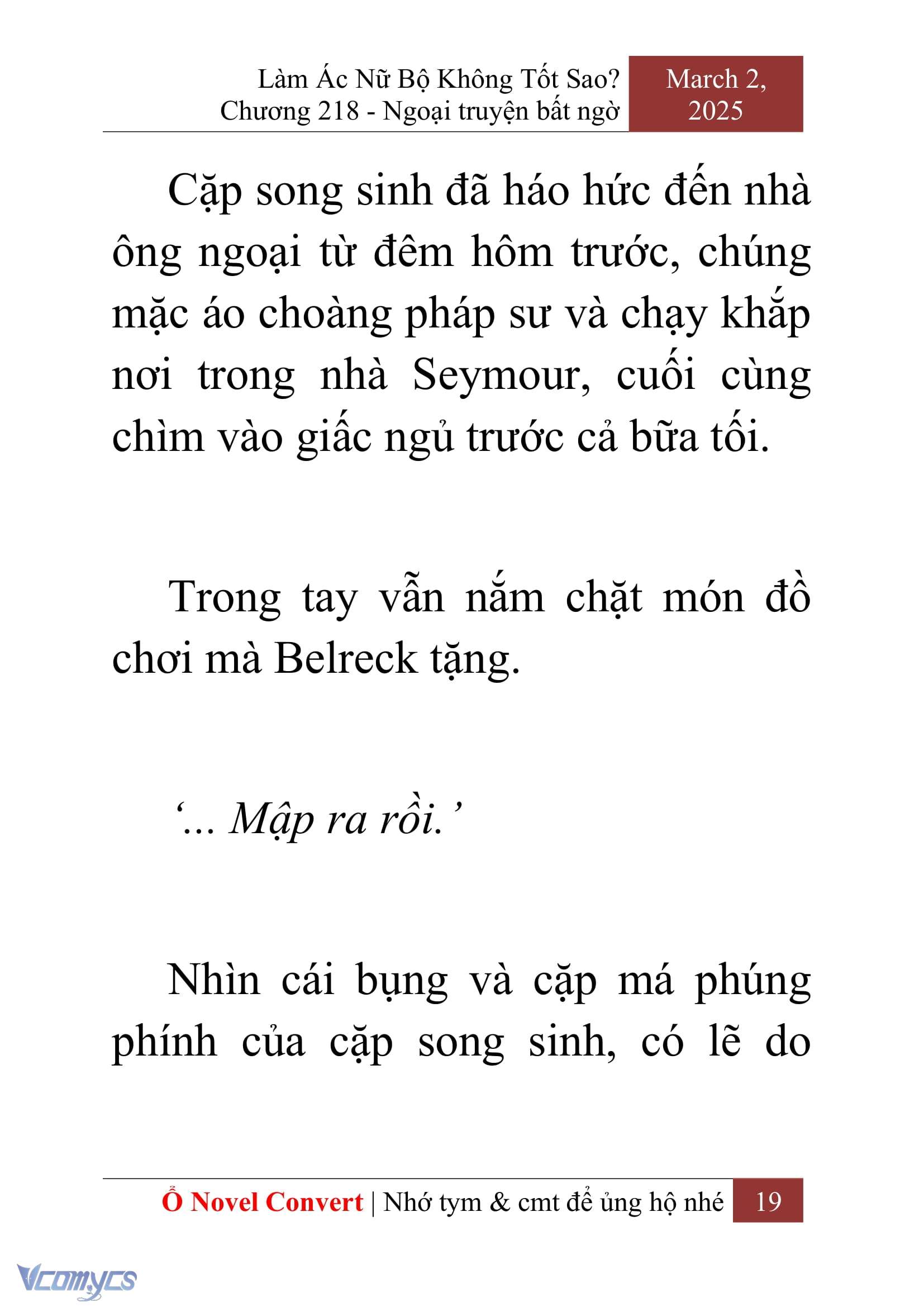 [Novel] Làm Ác Nữ Bộ Không Tốt Sao? Chap 218 - Trang 2