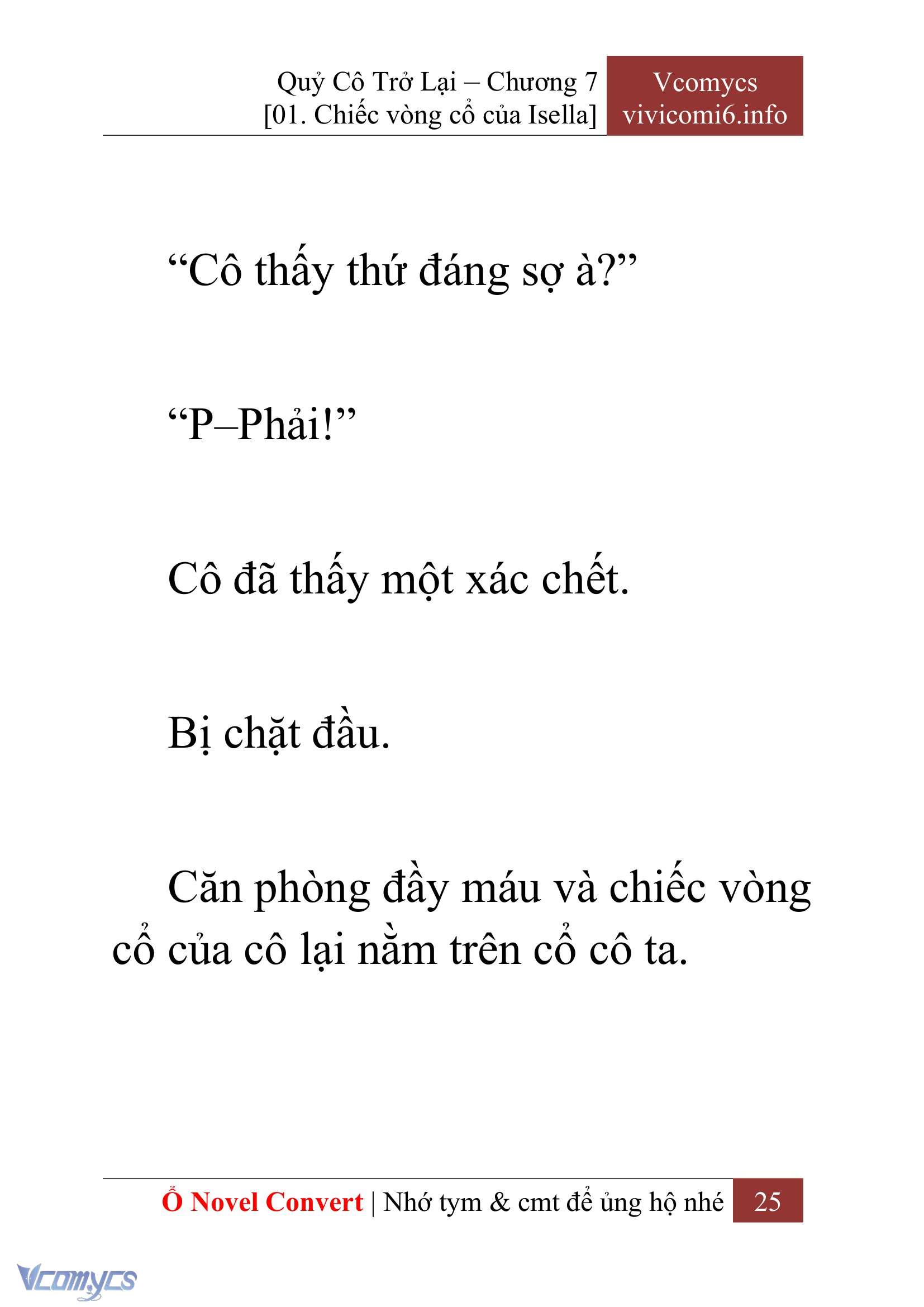 [Novel] Quý Cô Trở Lại Chap 7 - Trang 2