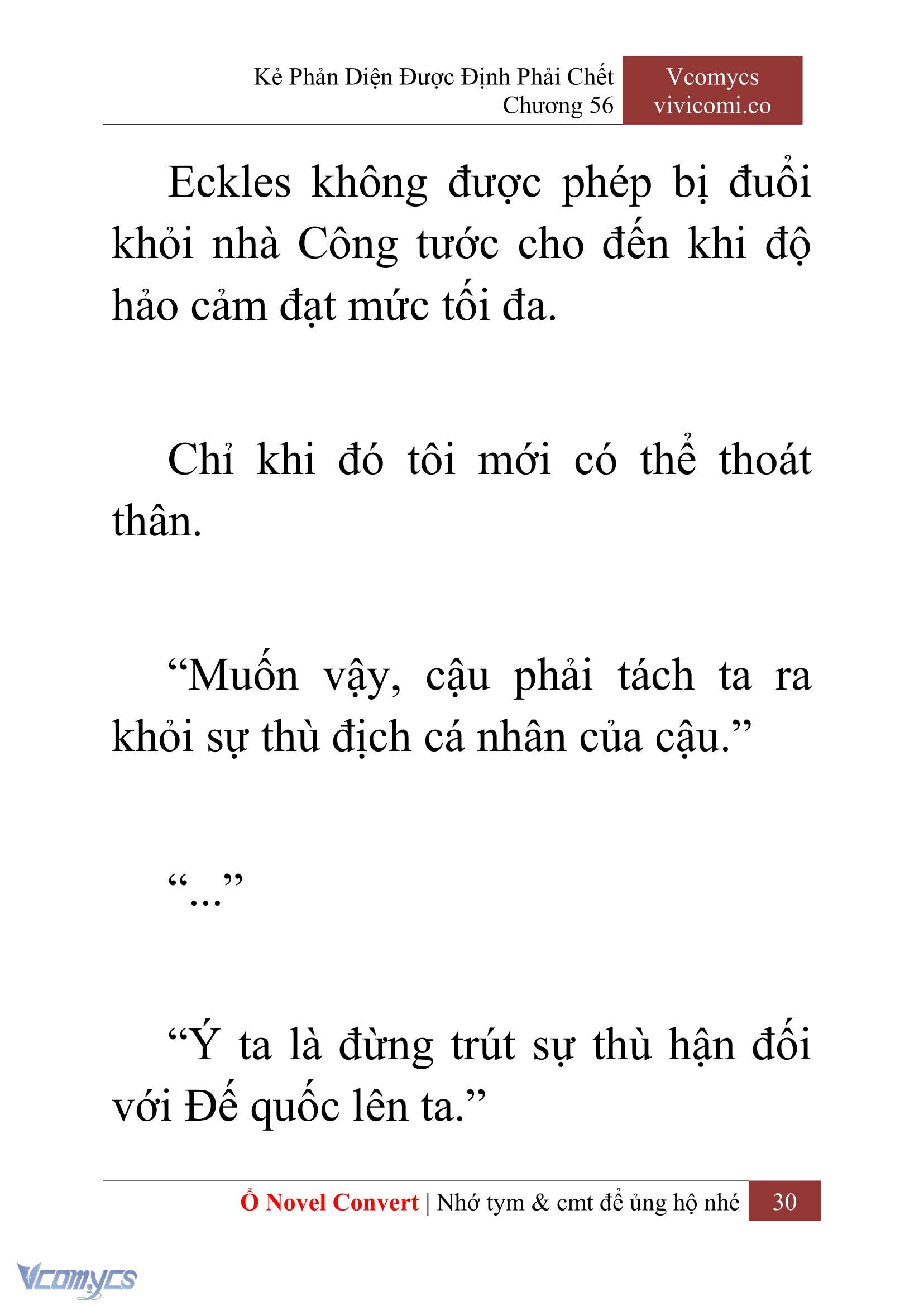 [Novel] Kẻ Phản Diện Được Định Phải Chết Chap 56 - Trang 2