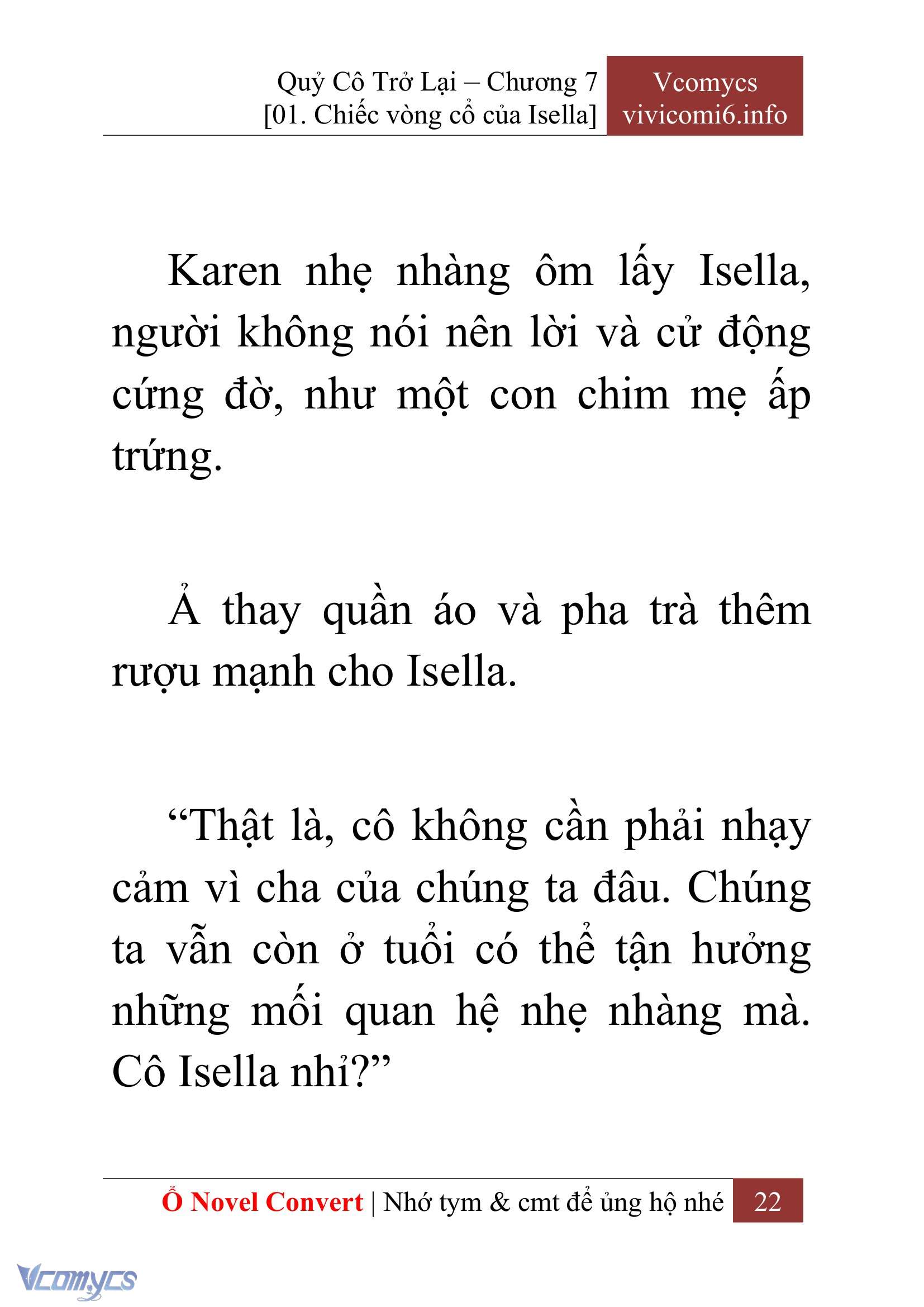 [Novel] Quý Cô Trở Lại Chap 7 - Trang 2