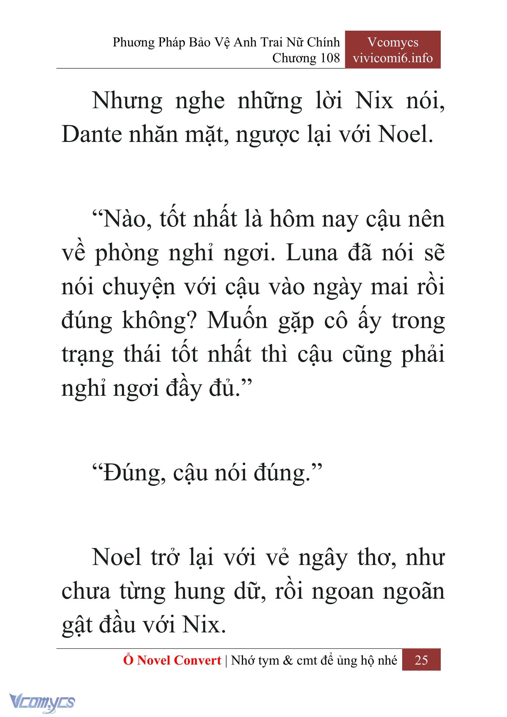 [Novel] Phương Pháp Bảo Vệ Anh Trai Nữ Chính Chap 108 - Trang 2