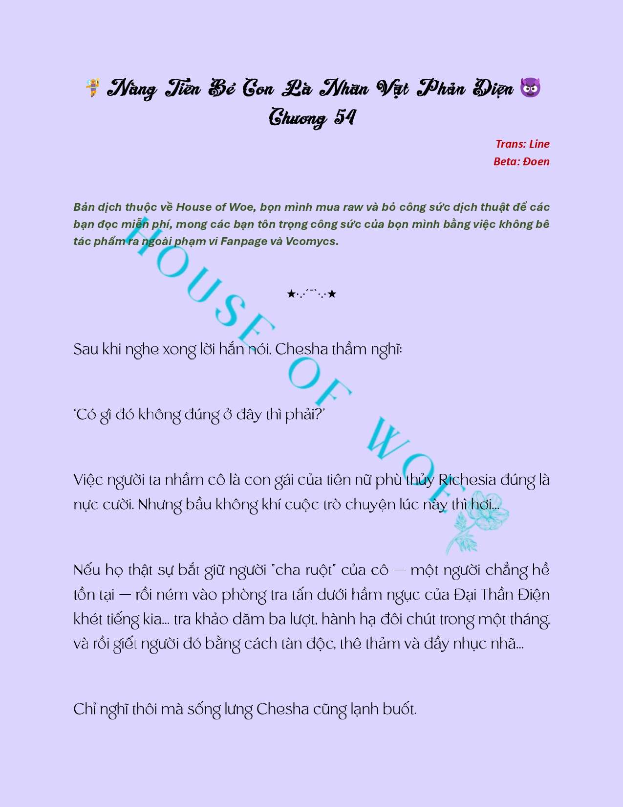 [NOVEL] NÀNG TIÊN BÉ CON LÀ NHÂN VẬT PHẢN DIỆN Chap 54 - Next Chap 55