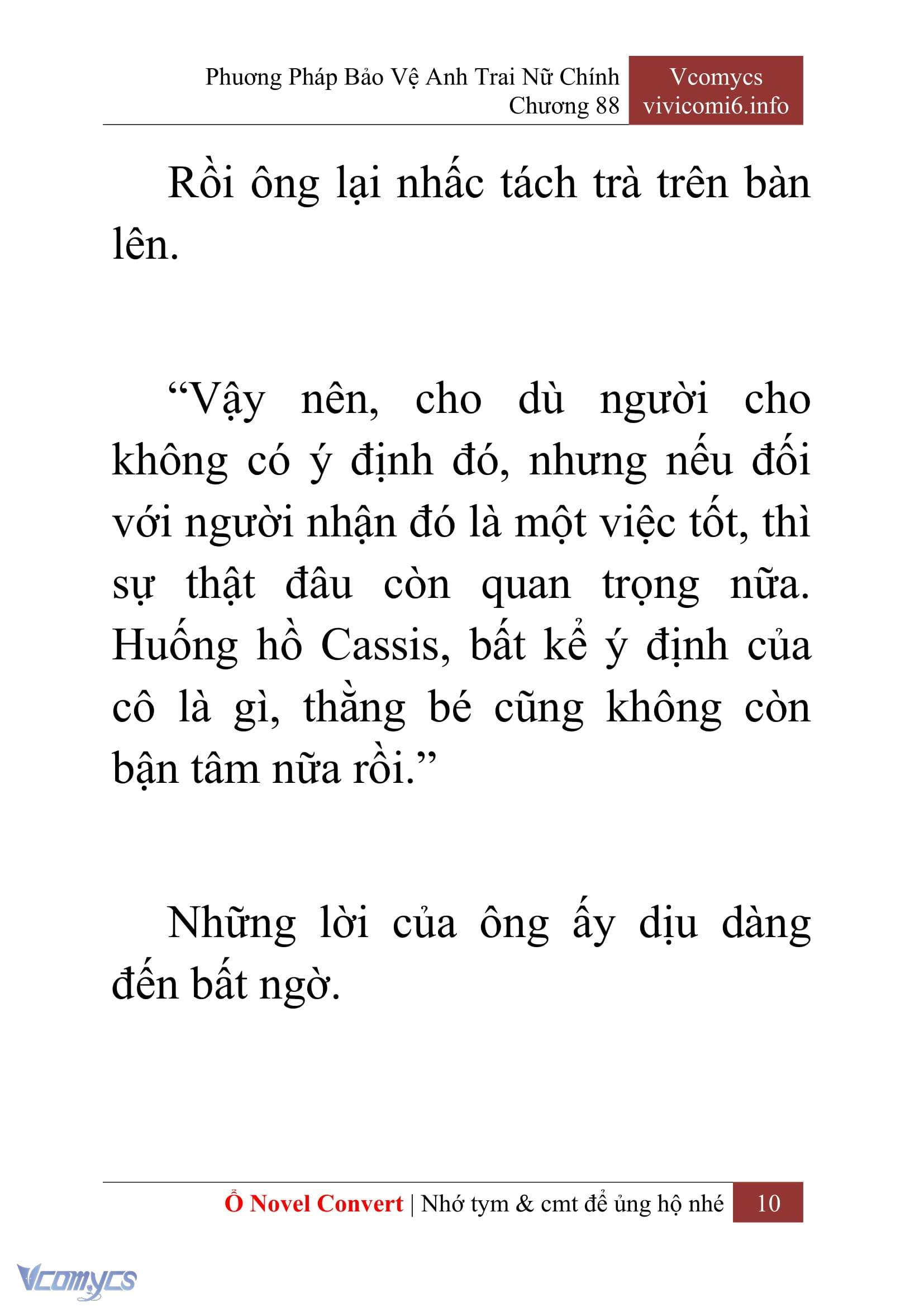 [Novel] Phương Pháp Bảo Vệ Anh Trai Nữ Chính Chap 88 - Trang 2