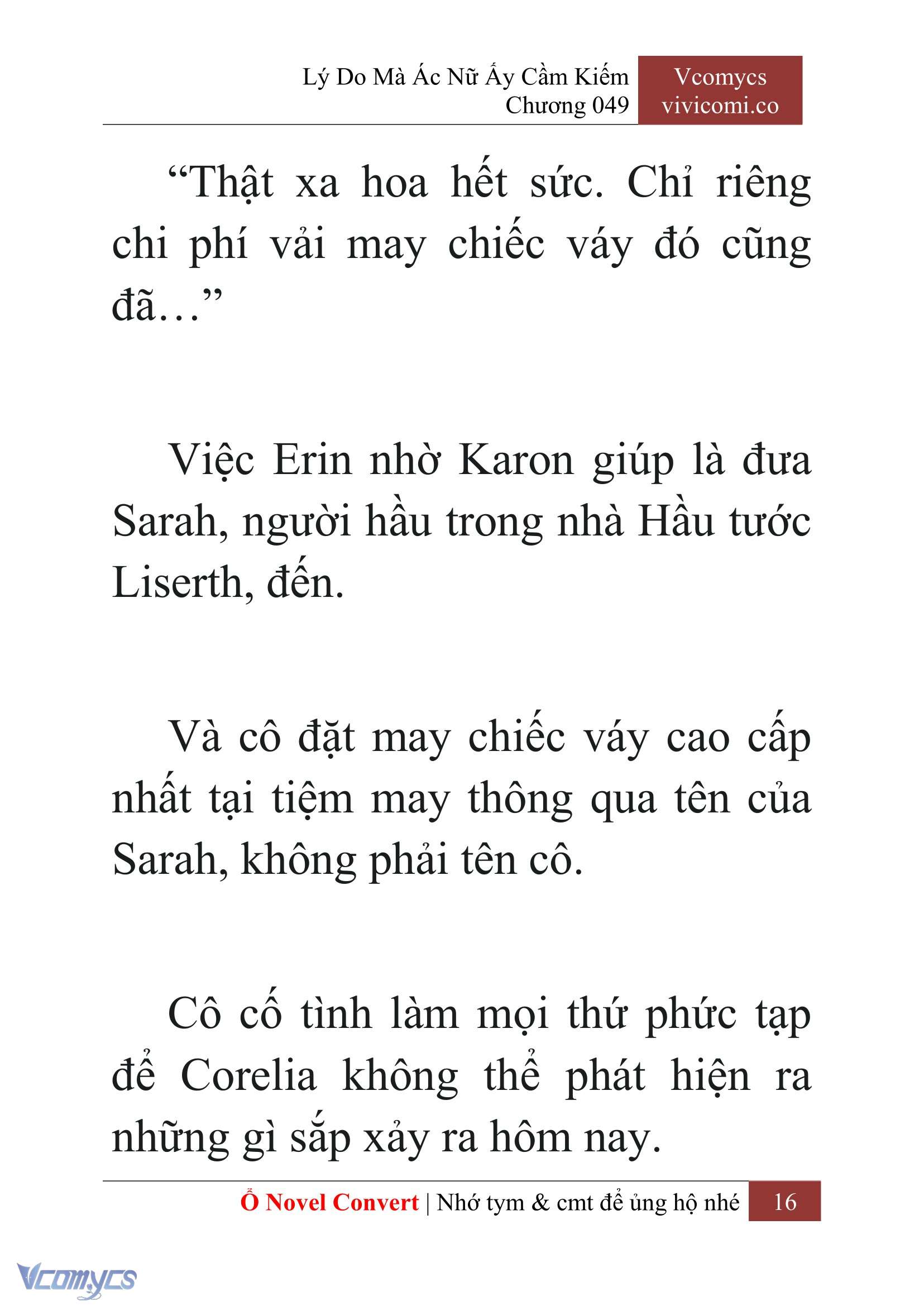 [Novel] Lý Do Mà Ác Nữ Ấy Cầm Kiếm Chap 49 - Next Chap 50