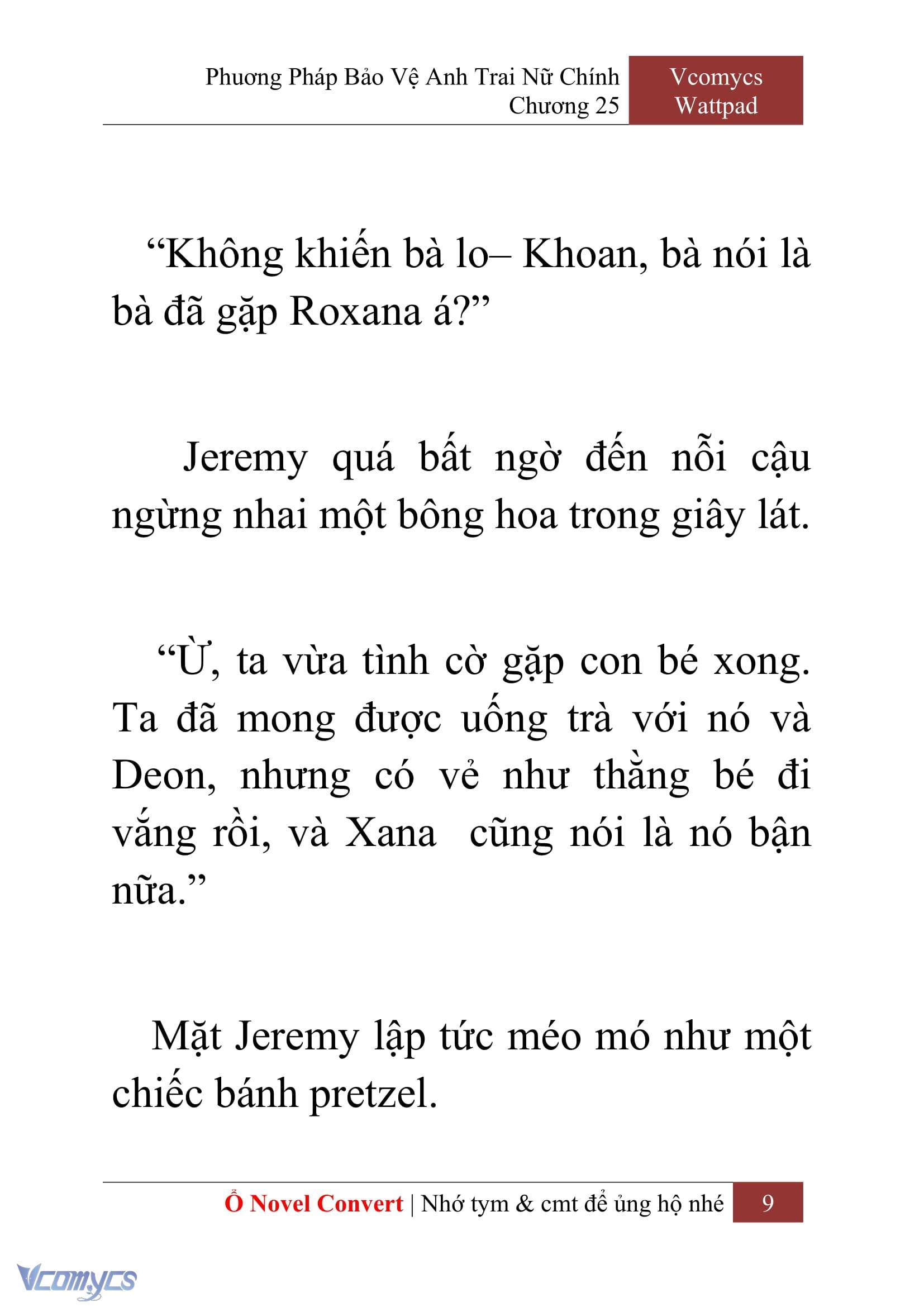 [Novel] Phương Pháp Bảo Vệ Anh Trai Nữ Chính Chap 25 - Trang 2
