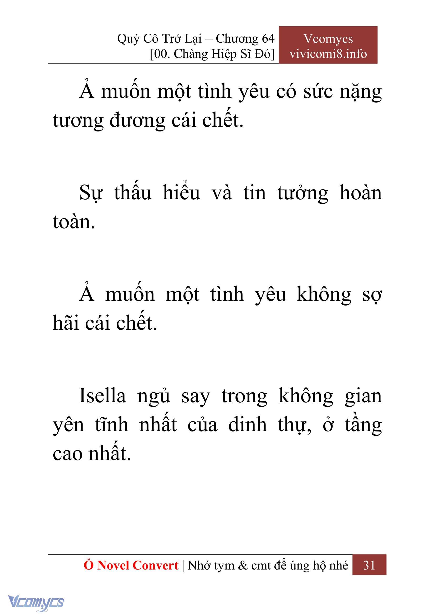 [Novel] Quý Cô Trở Lại Chap 64 - Trang 2