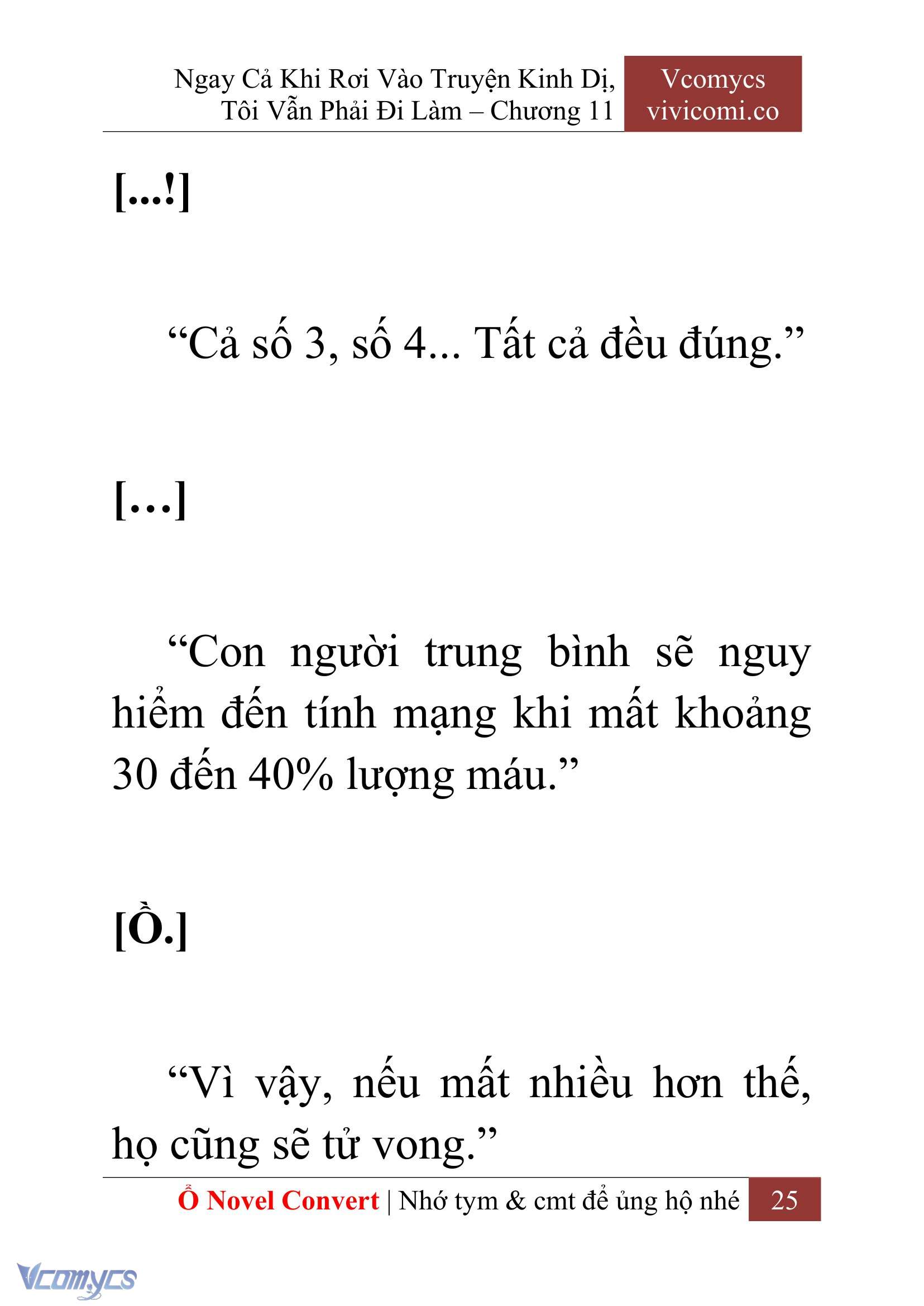 [Novel] Ngay Cả Khi Rơi Vào Truyện Kinh Dị, Tôi Vẫn Phải Đi Làm Chap 11 - Next 