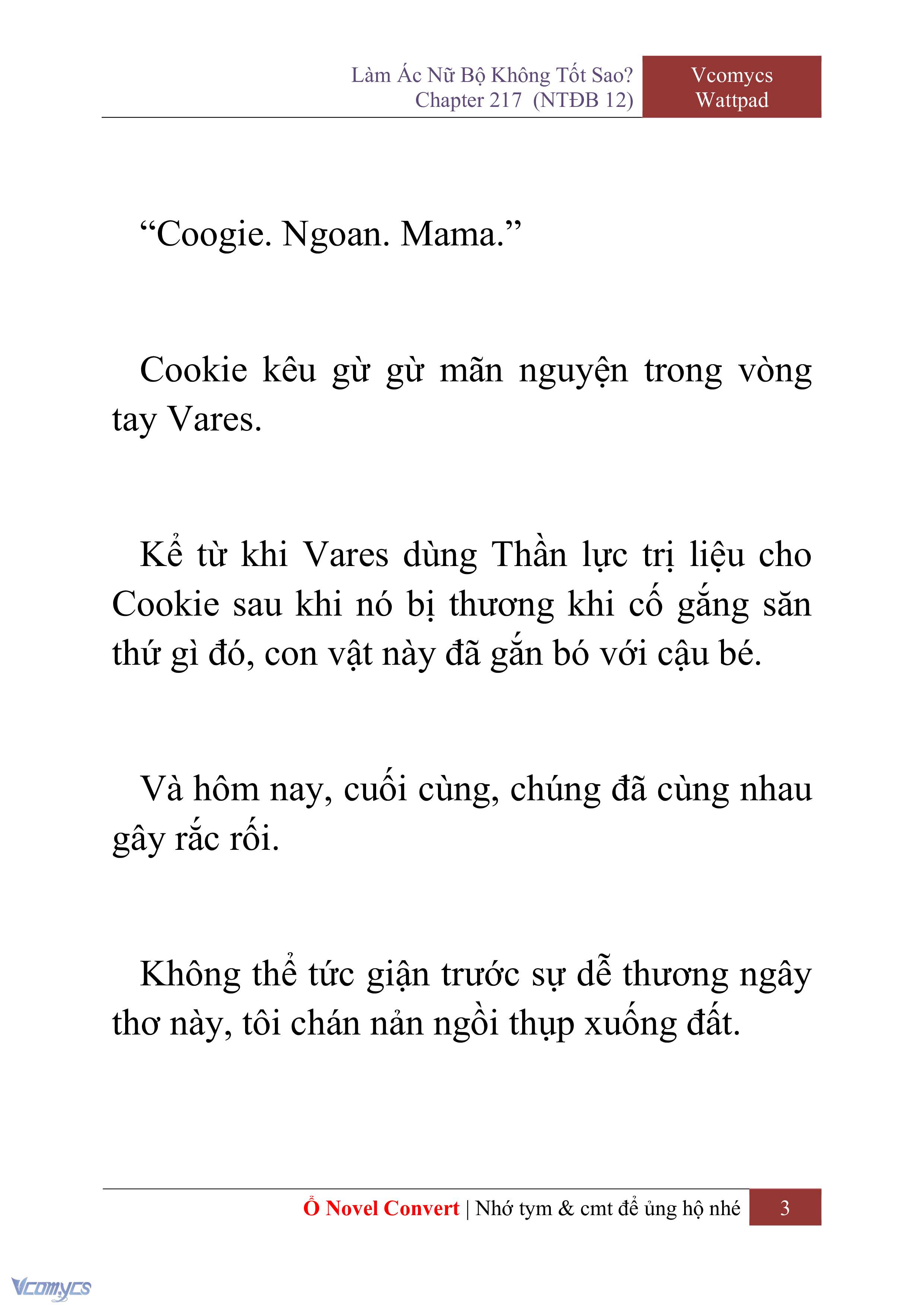 [Novel] Làm Ác Nữ Bộ Không Tốt Sao? Chap 217 - Trang 2
