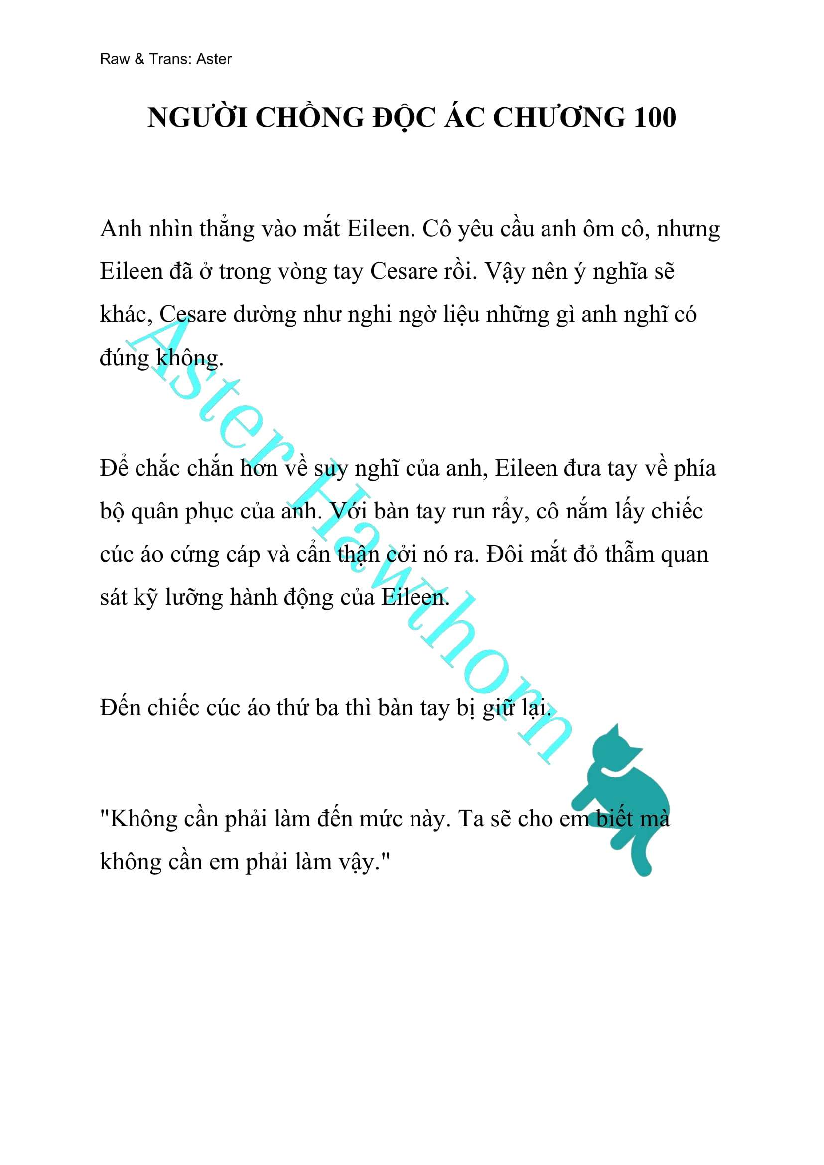 [NOVEL] Người Chồng Độc Ác Chap 100 - Trang 2