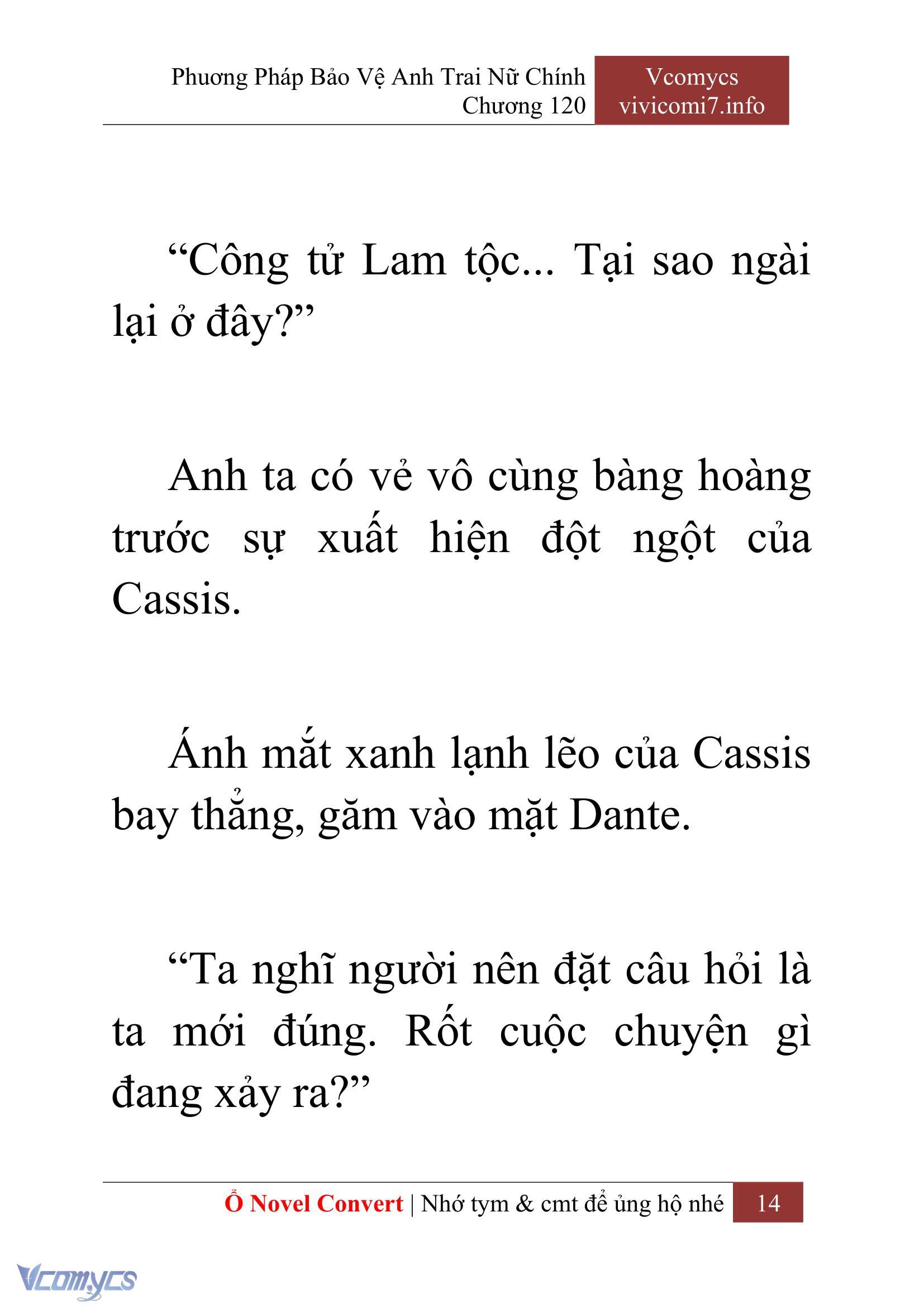 [Novel] Phương Pháp Bảo Vệ Anh Trai Nữ Chính Chap 120 - Trang 2