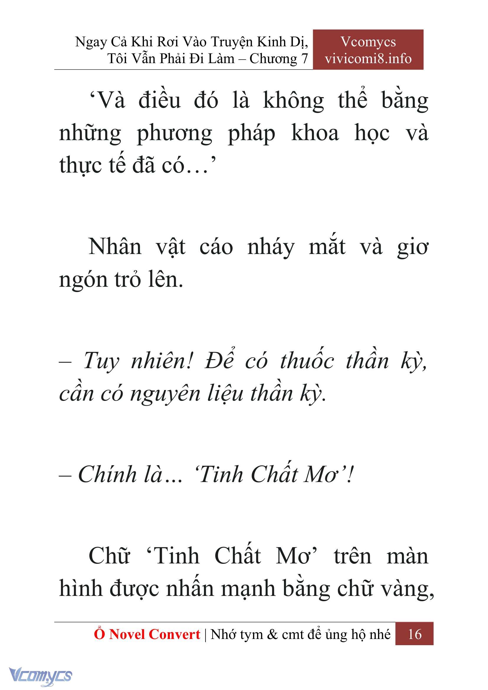 [Novel] Ngay Cả Khi Rơi Vào Truyện Kinh Dị, Tôi Vẫn Phải Đi Làm Chap 7 - Next Chap 8
