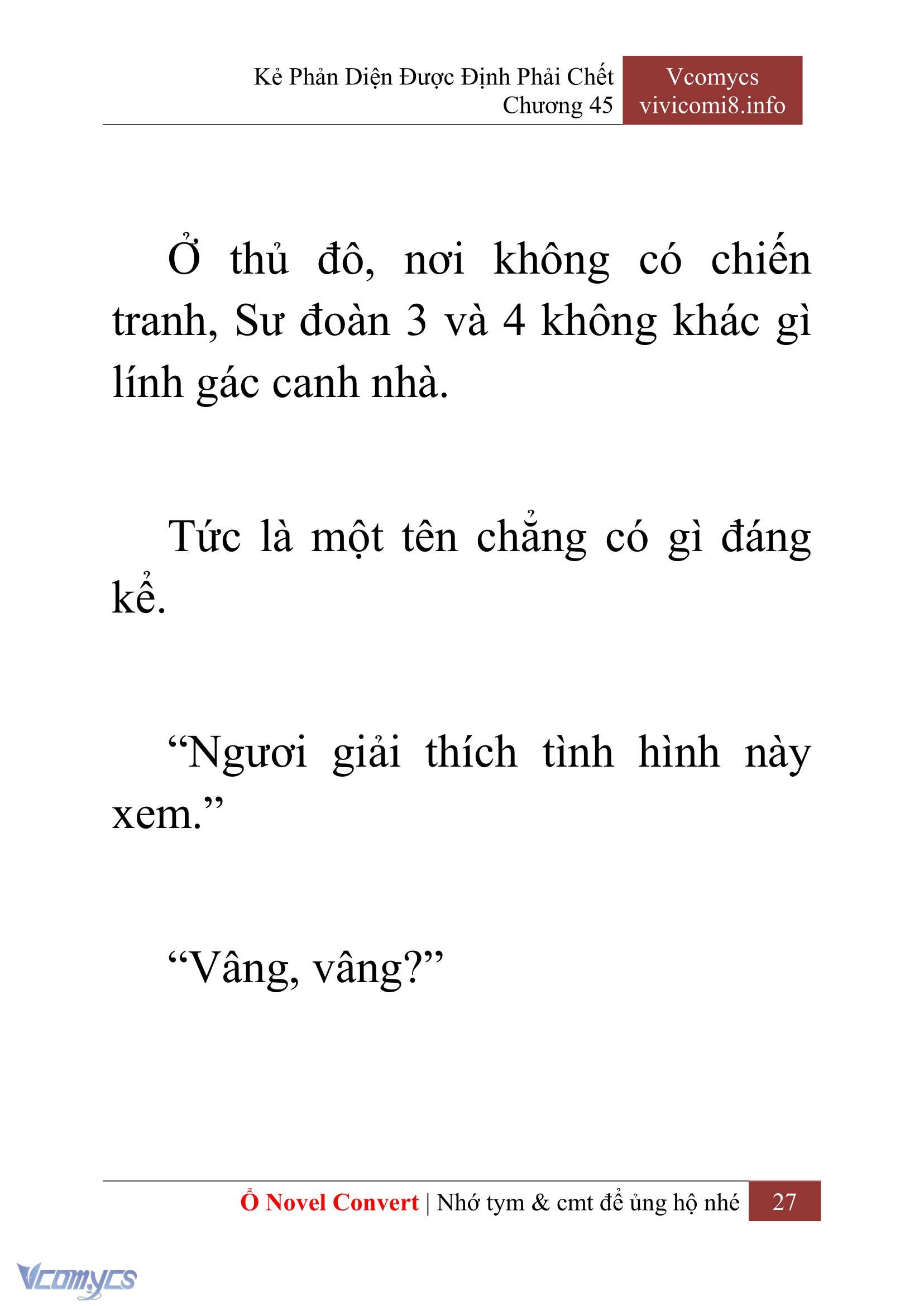 [Novel] Kẻ Phản Diện Được Định Phải Chết Chap 45 - Trang 2