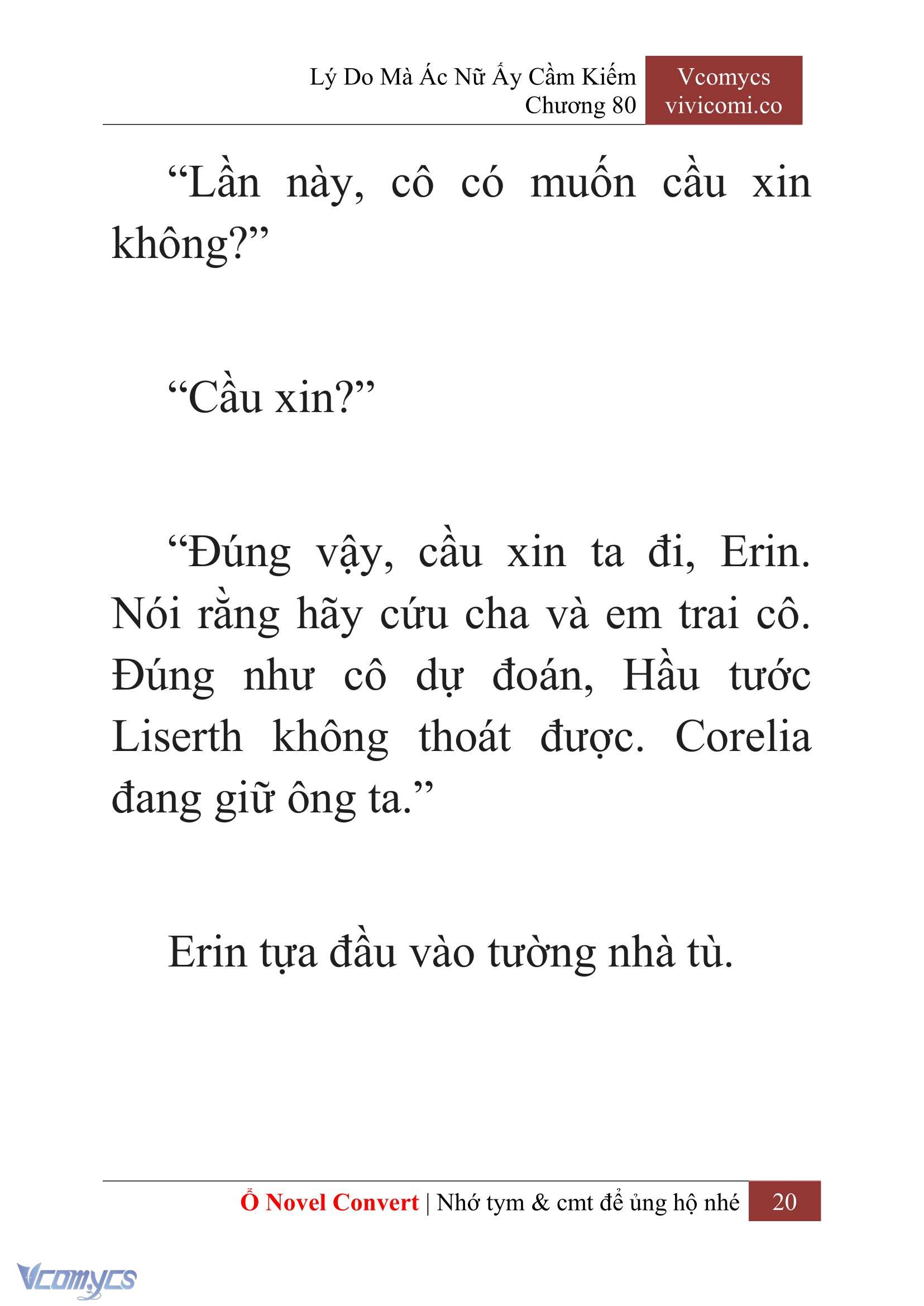 [Novel] Lý Do Mà Ác Nữ Ấy Cầm Kiếm Chap 80 - Trang 2