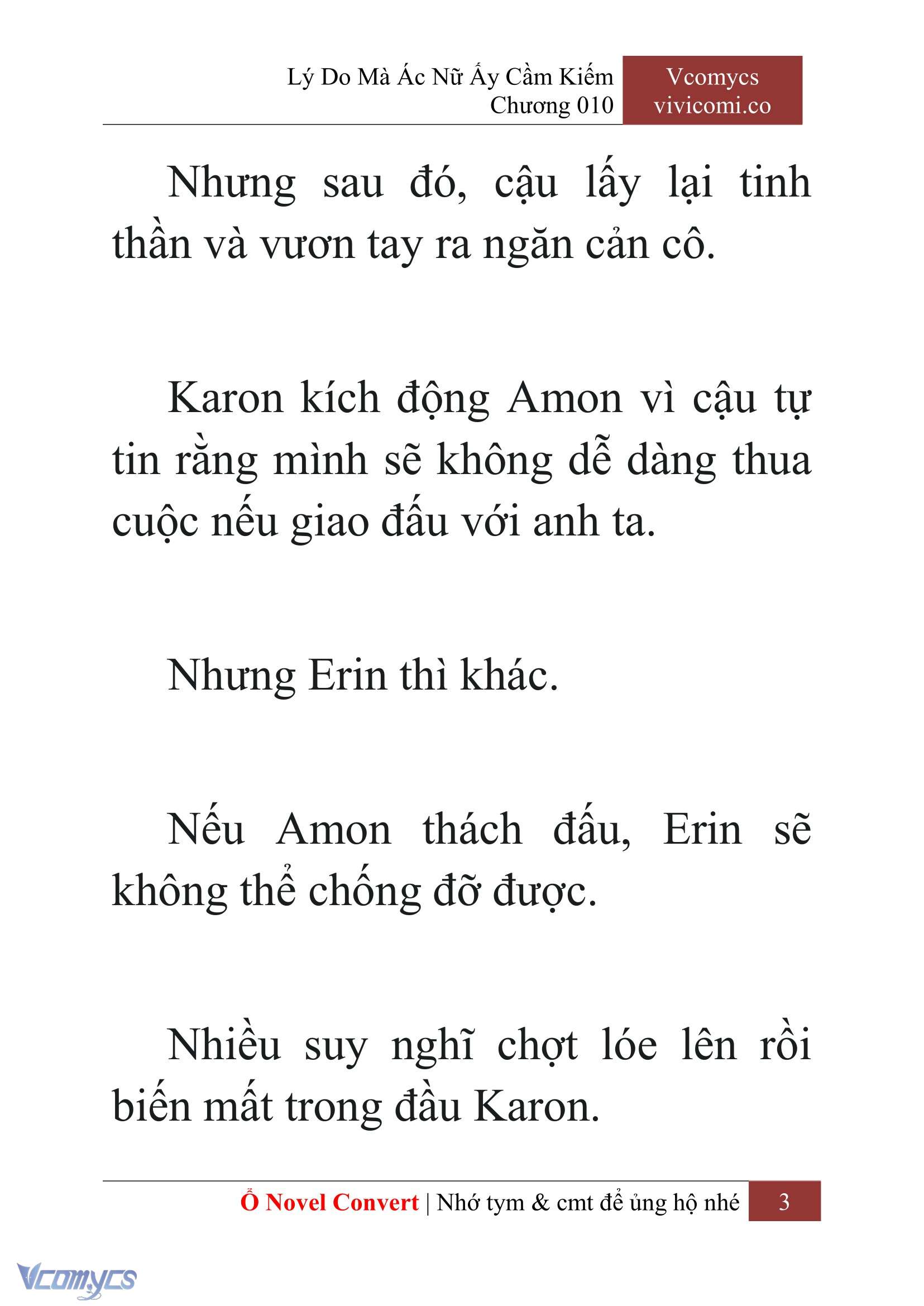[Novel] Lý Do Mà Ác Nữ Ấy Cầm Kiếm Chap 10 - Trang 2
