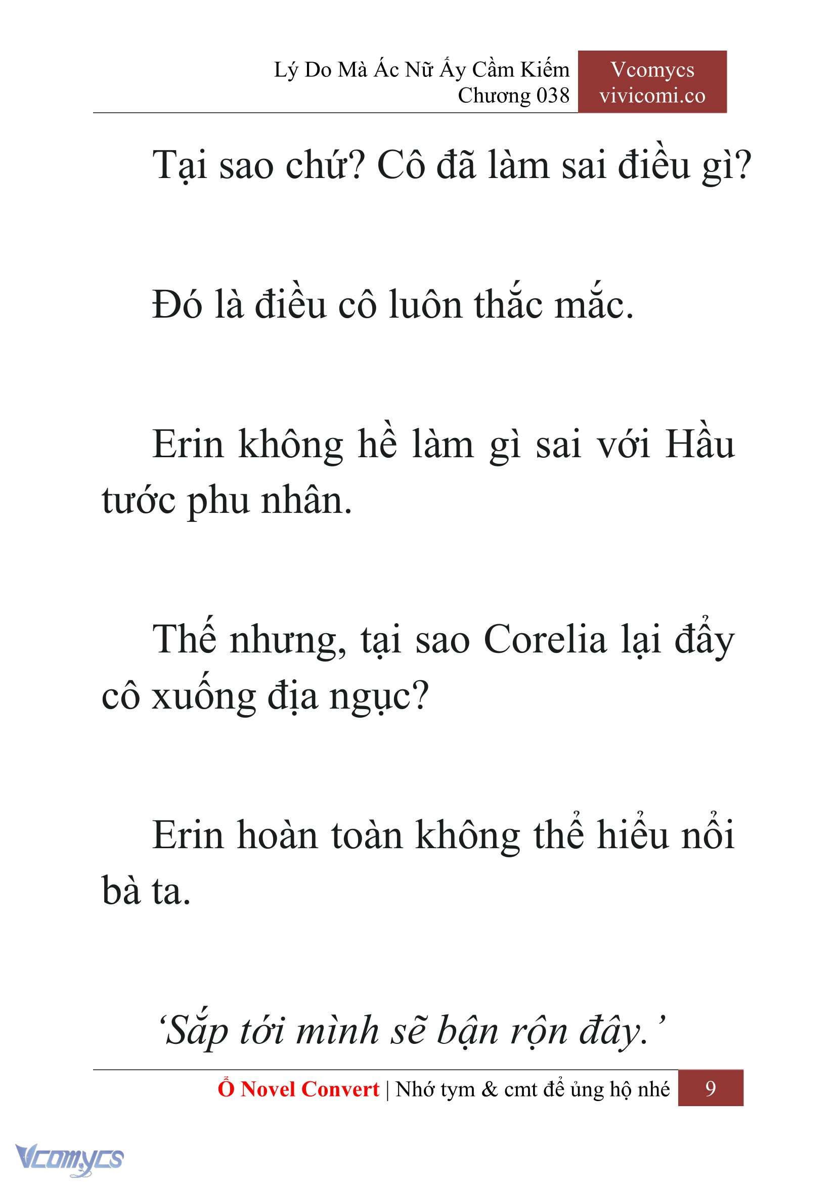 [Novel] Lý Do Mà Ác Nữ Ấy Cầm Kiếm Chap 38 - Next Chap 39