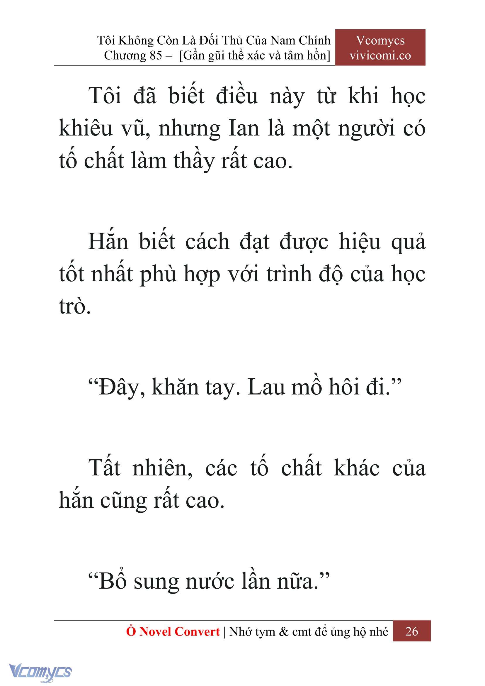 [Novel] Tôi Không Còn Là Đối Thủ Của Nam Chính Chap 85 - Next 