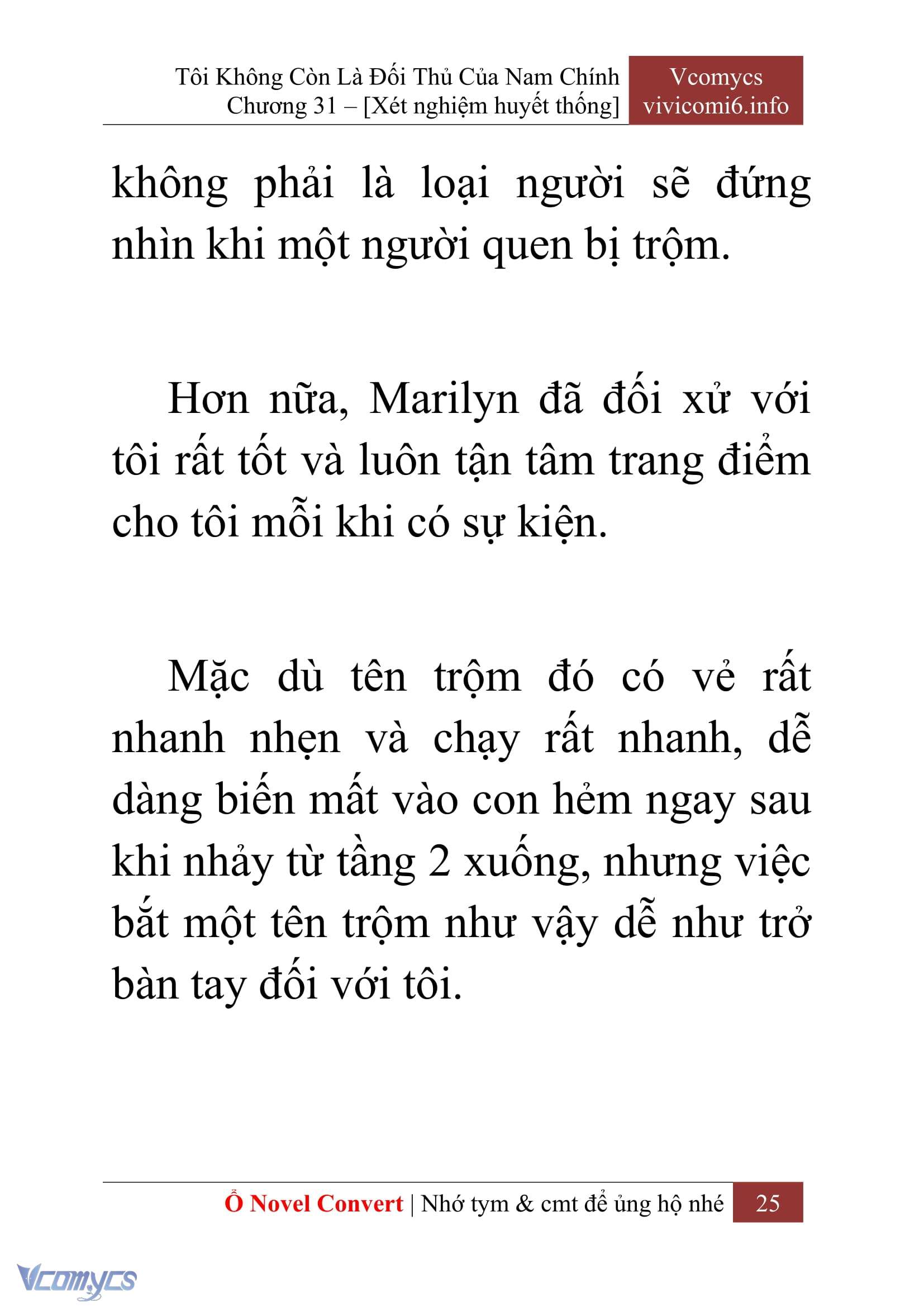 [Novel] Tôi Không Còn Là Đối Thủ Của Nam Chính Chap 31 - Trang 2