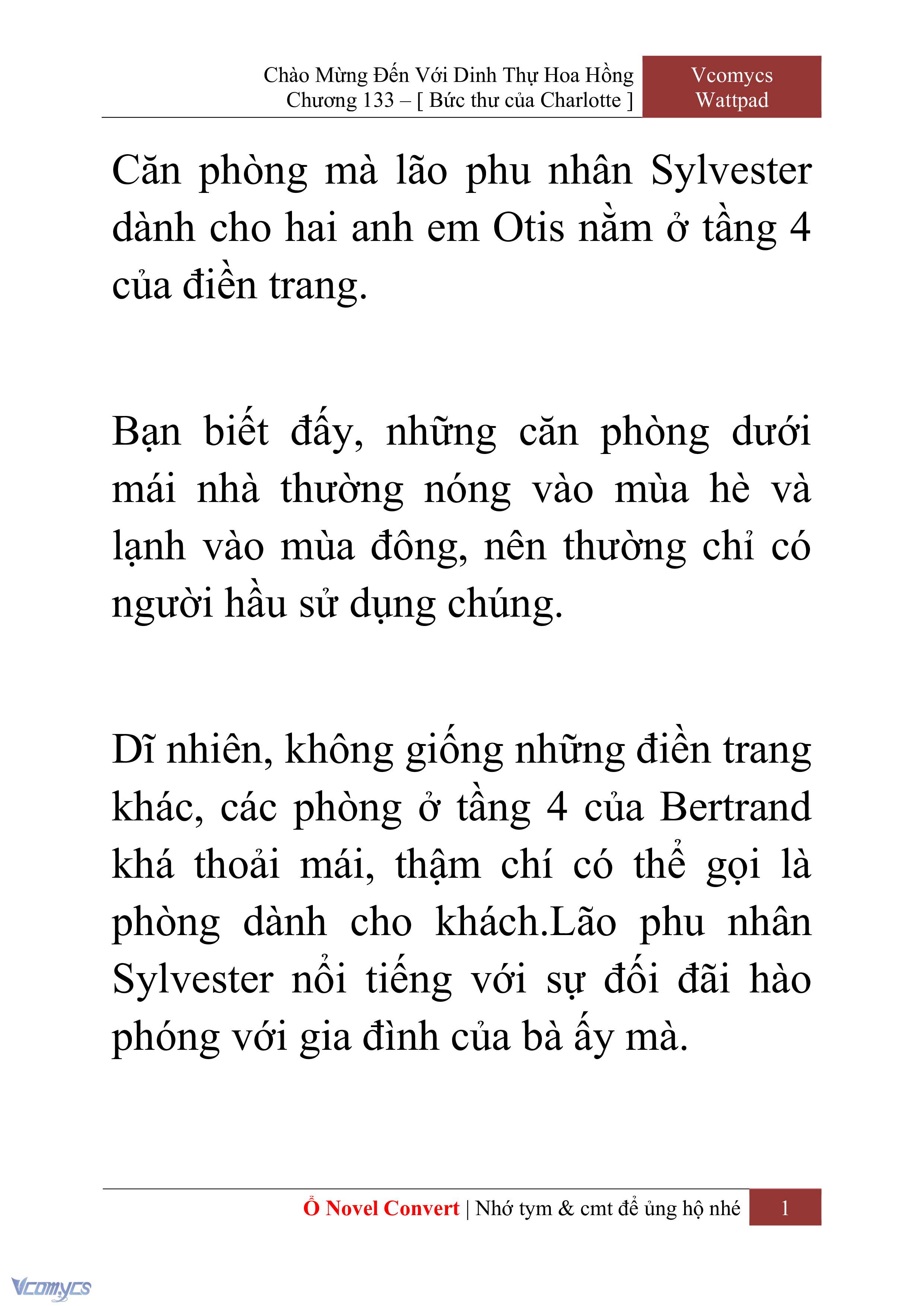 [Novel] Chào Mừng Đến Với Dinh Thự Hoa Hồng Chap 133 - Trang 2