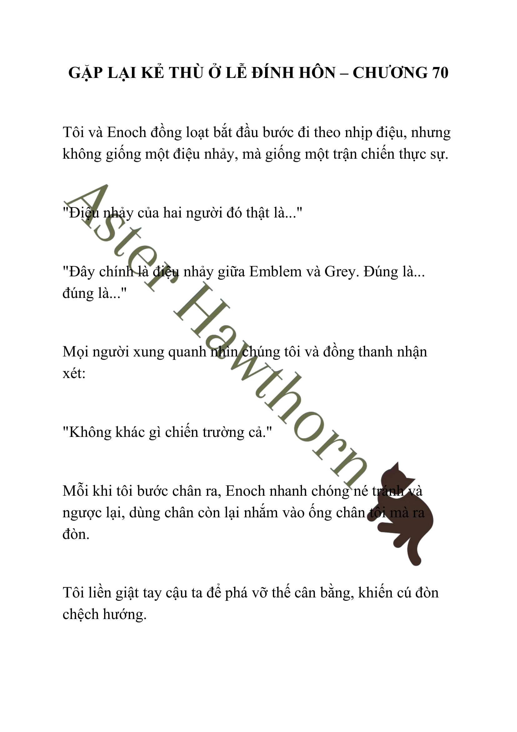 [NOVEL] Gặp Lại Kẻ Thù Ở Lễ Đính Hôn Chap 70 - Trang 2