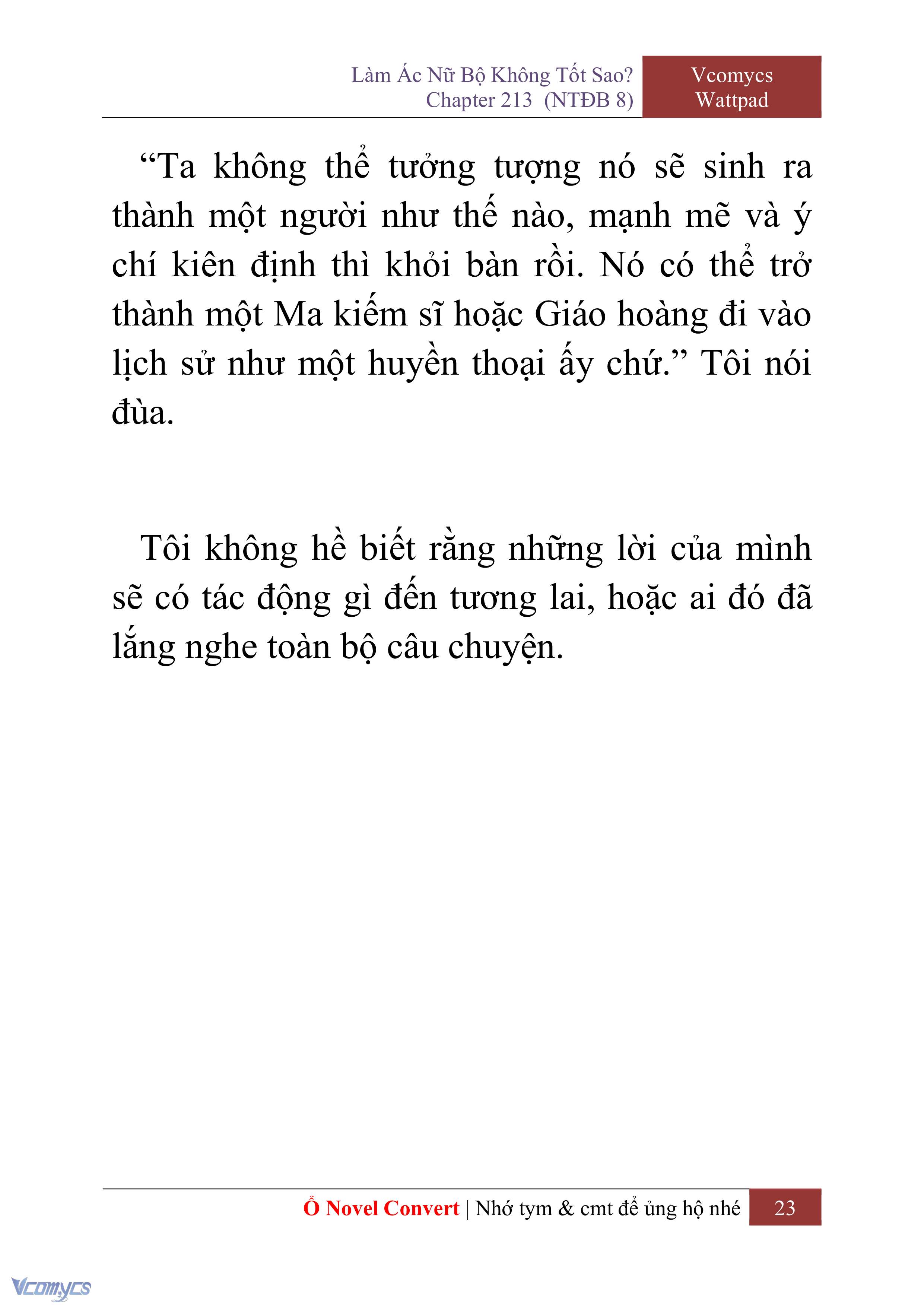 [Novel] Làm Ác Nữ Bộ Không Tốt Sao? Chap 213 - Trang 2
