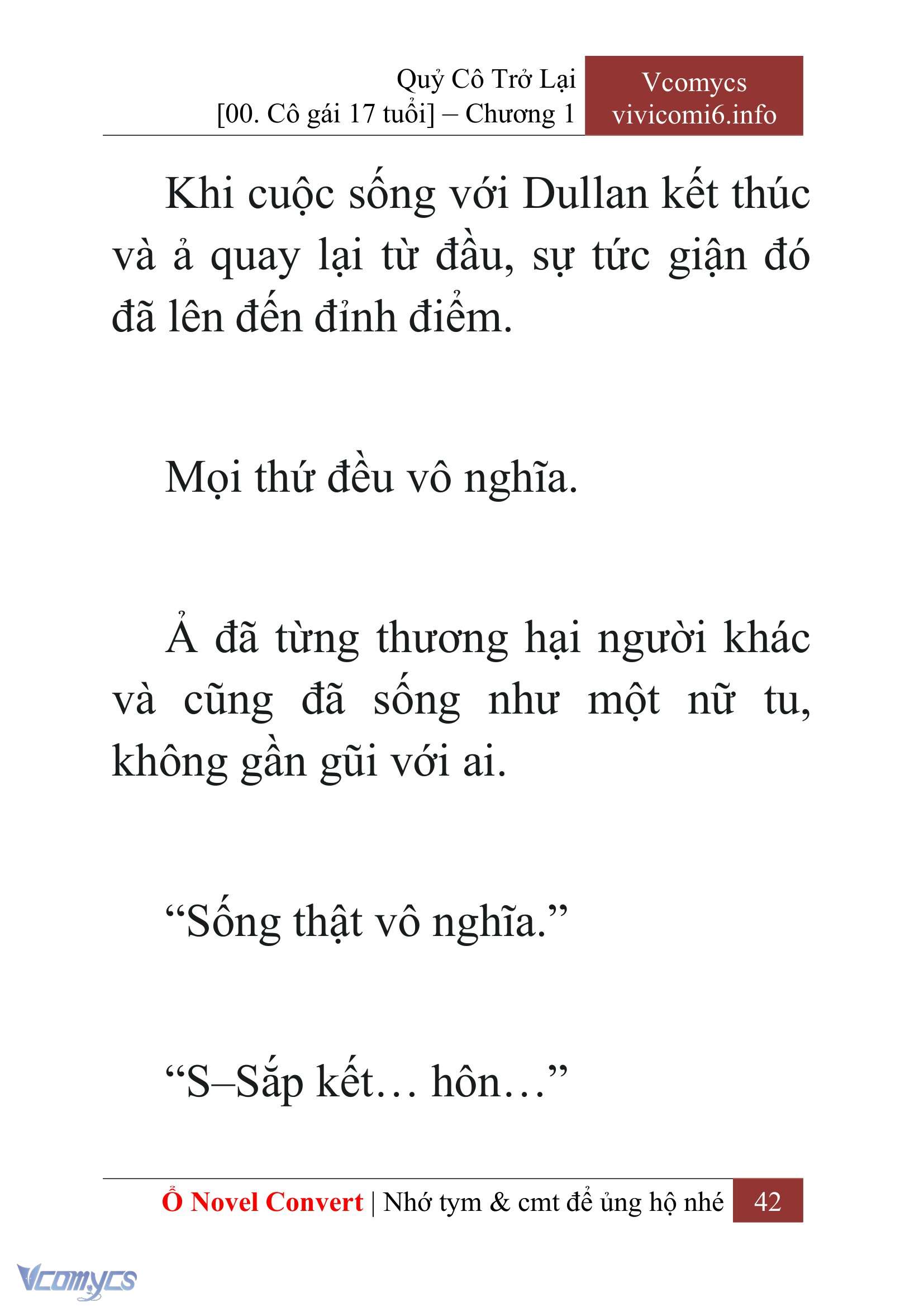 [Novel] Quý Cô Trở Lại Chap 1 - Trang 2