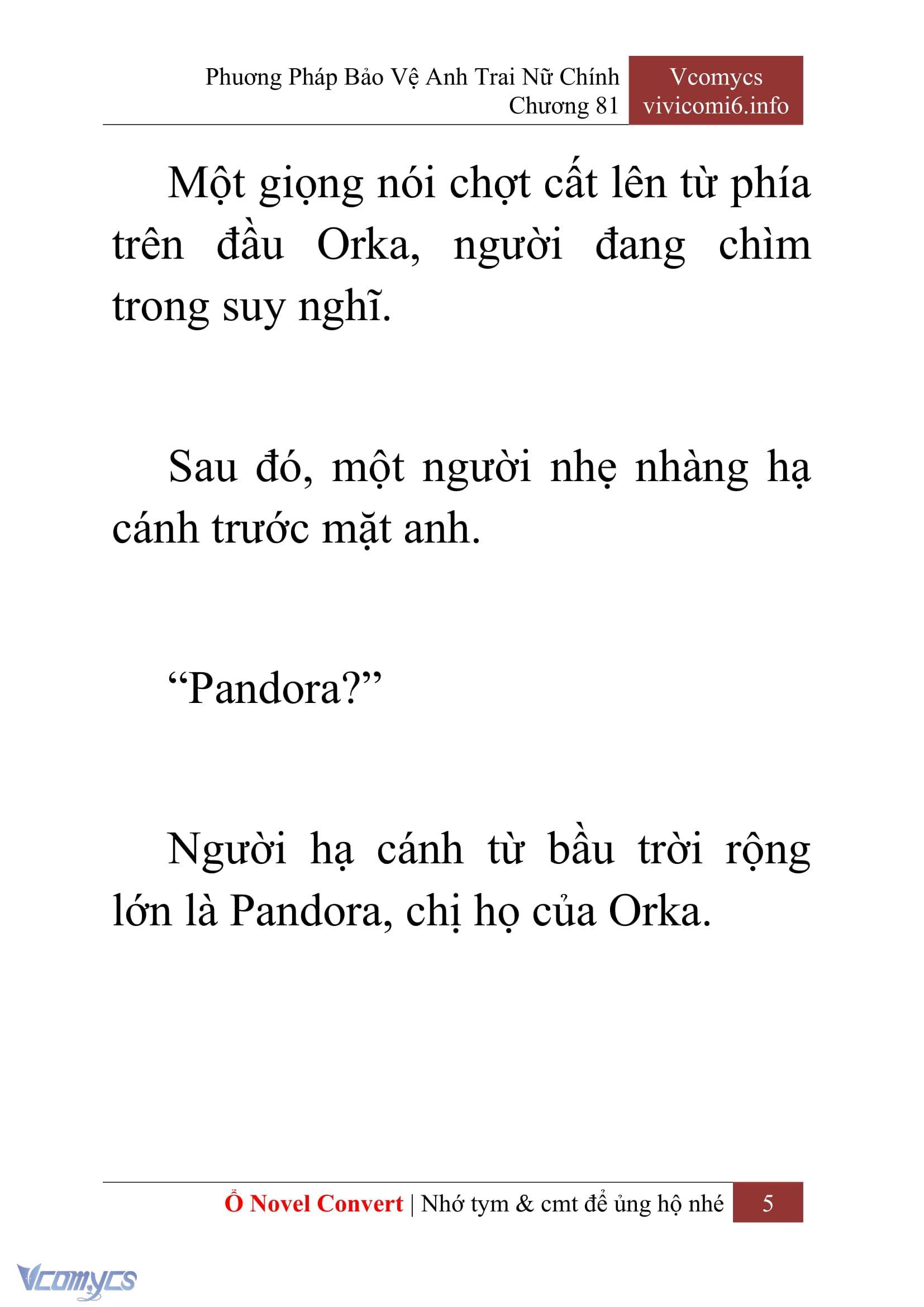 [Novel] Phương Pháp Bảo Vệ Anh Trai Nữ Chính Chap 81 - Trang 2