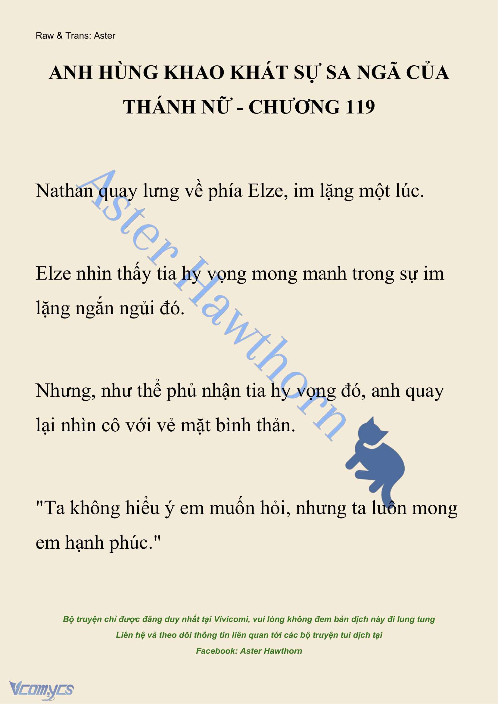 [NOVEL] Anh Hùng Khao Khát Sự Sa Ngã Của Thánh Nữ Chap 119 - Next Chap 120