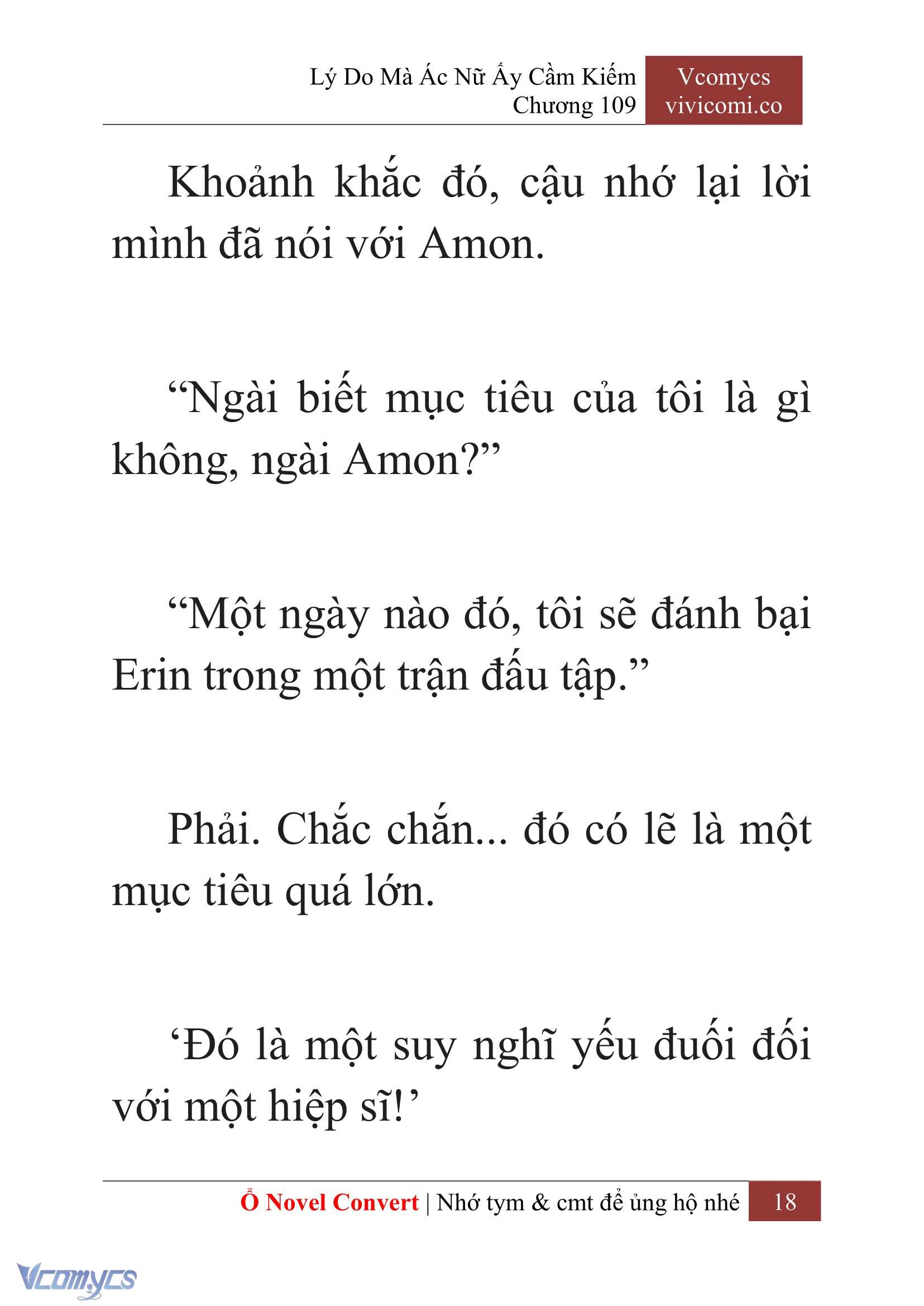 [Novel] Lý Do Mà Ác Nữ Ấy Cầm Kiếm Chap 109 - Trang 2