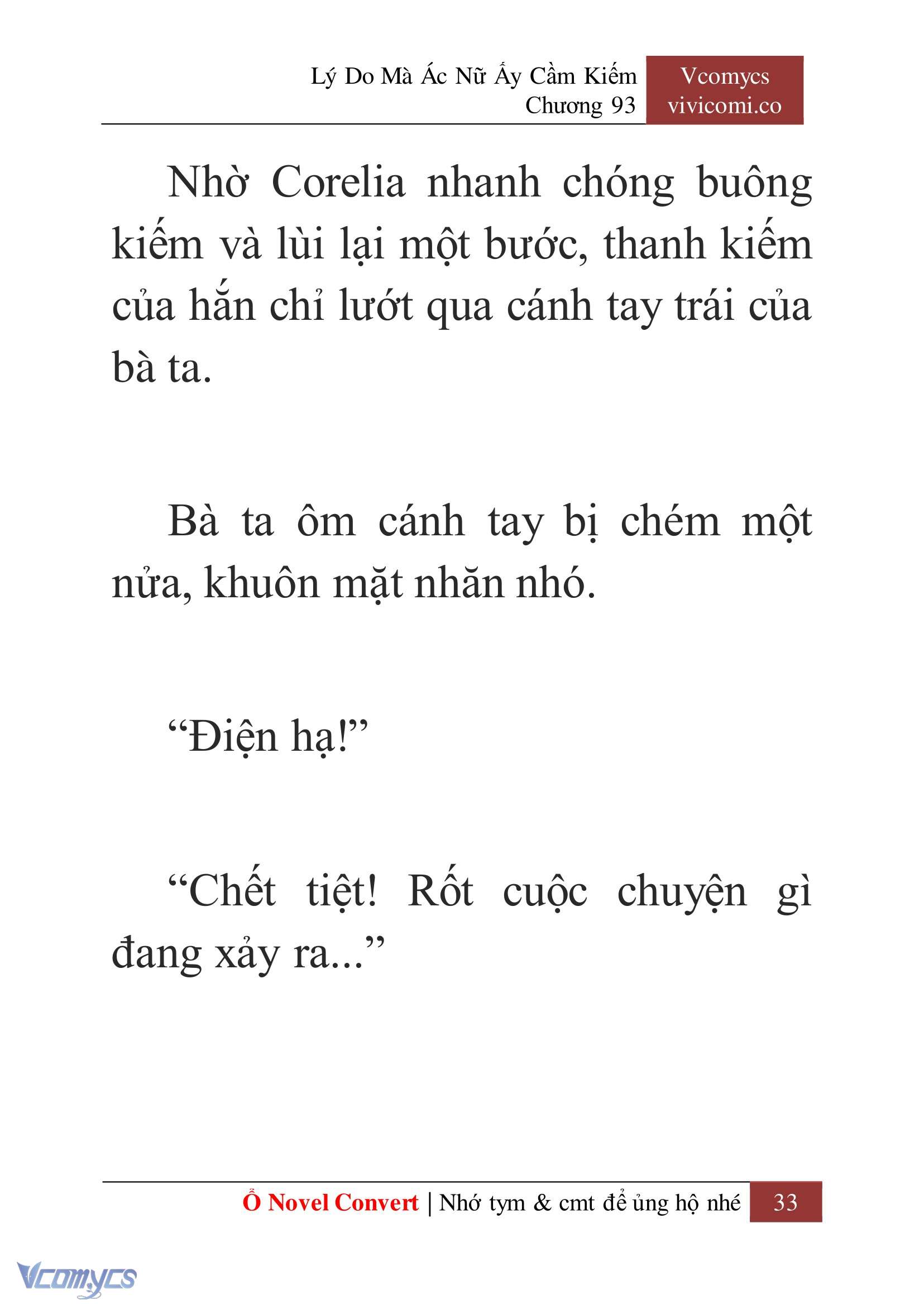 [Novel] Lý Do Mà Ác Nữ Ấy Cầm Kiếm Chap 93 - Trang 2