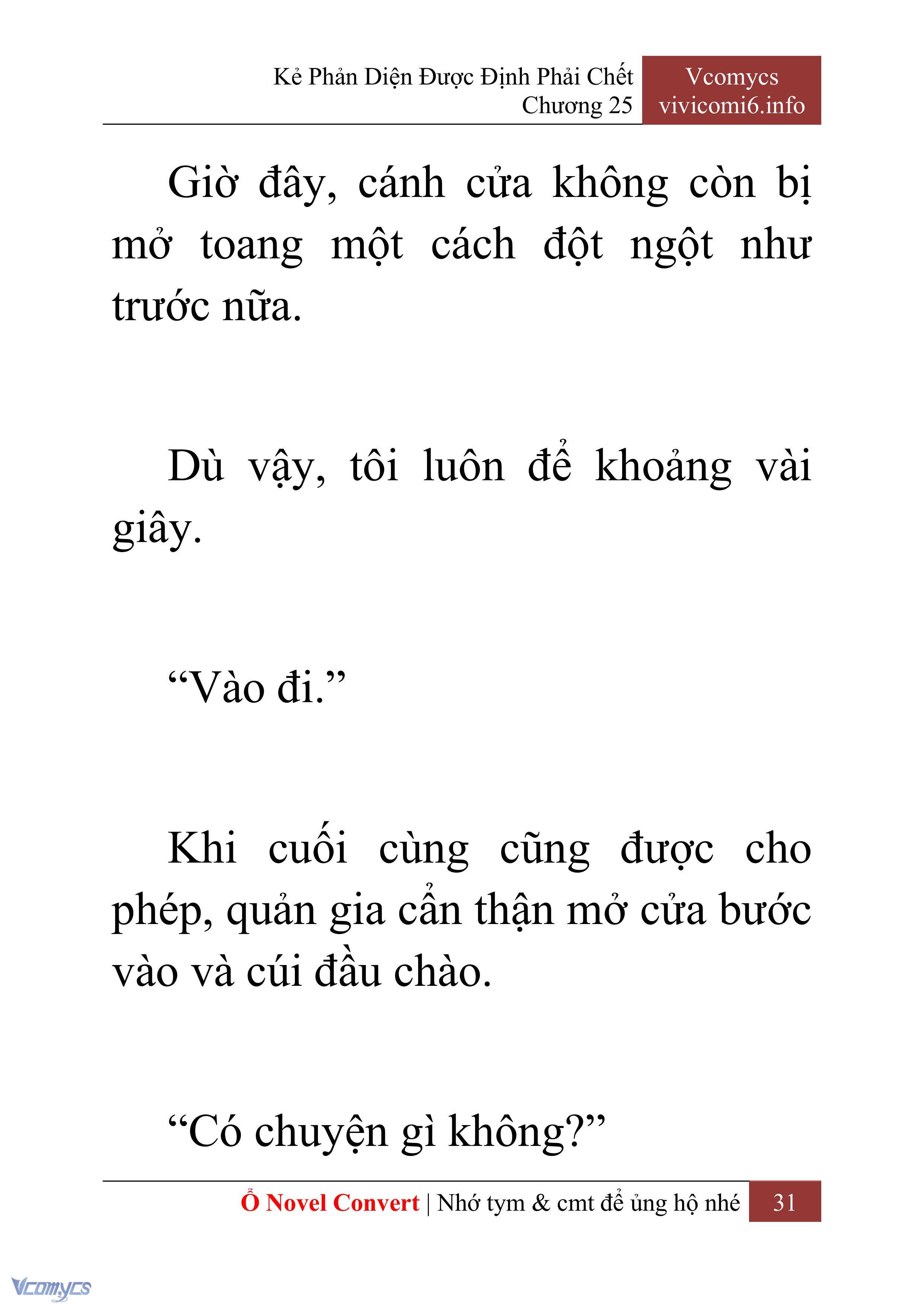 [Novel] Kẻ Phản Diện Được Định Phải Chết Chap 25 - Trang 2
