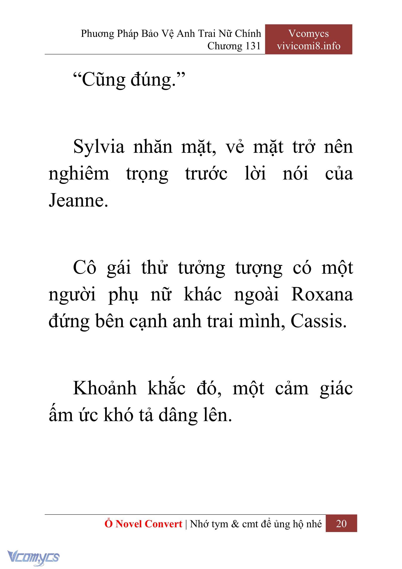 [Novel] Phương Pháp Bảo Vệ Anh Trai Nữ Chính Chap 131 - Trang 2
