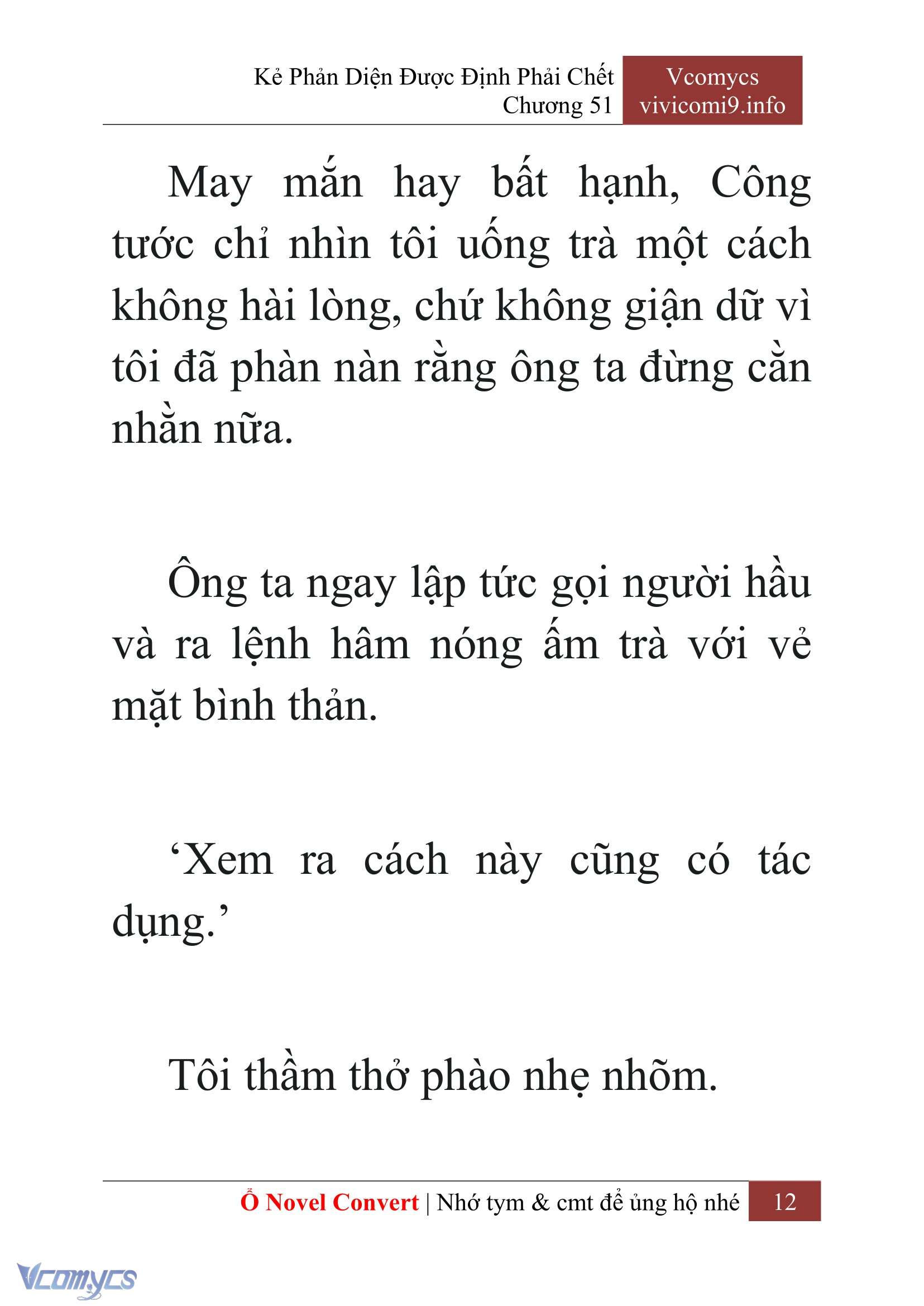 [Novel] Kẻ Phản Diện Được Định Phải Chết Chap 51 - Trang 2