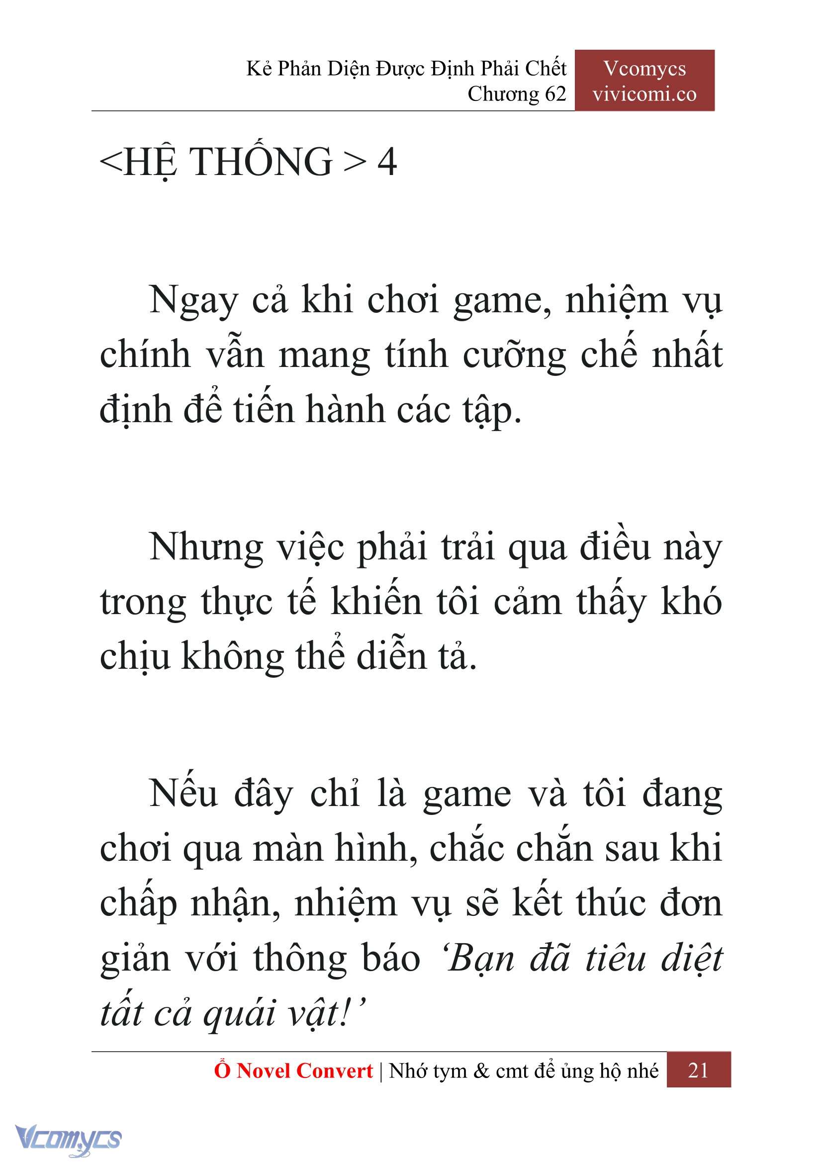 [Novel] Kẻ Phản Diện Được Định Phải Chết Chap 62 - Next Chap 63