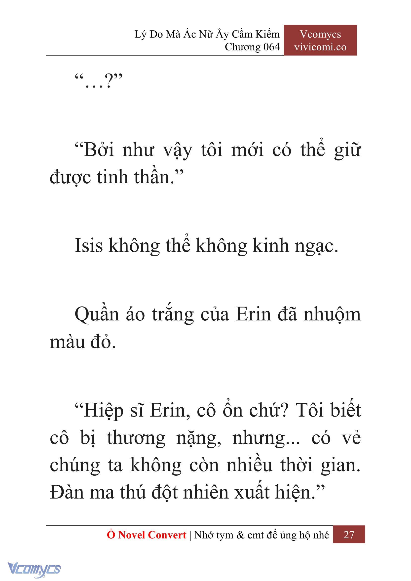[Novel] Lý Do Mà Ác Nữ Ấy Cầm Kiếm Chap 64 - Trang 2